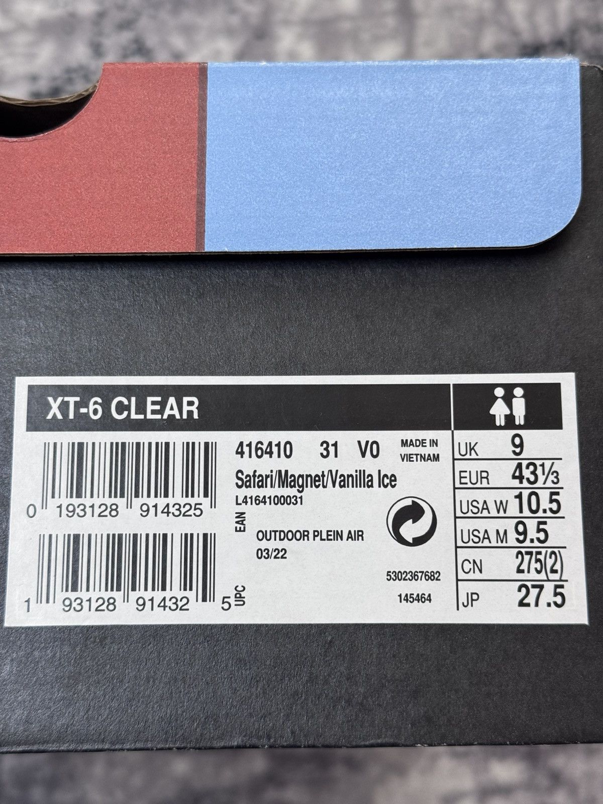 Salomon XT- 6 vanilla ice (27,5 cm) Size US 9.5 / EU 42-43 - 17 Thumbnail
