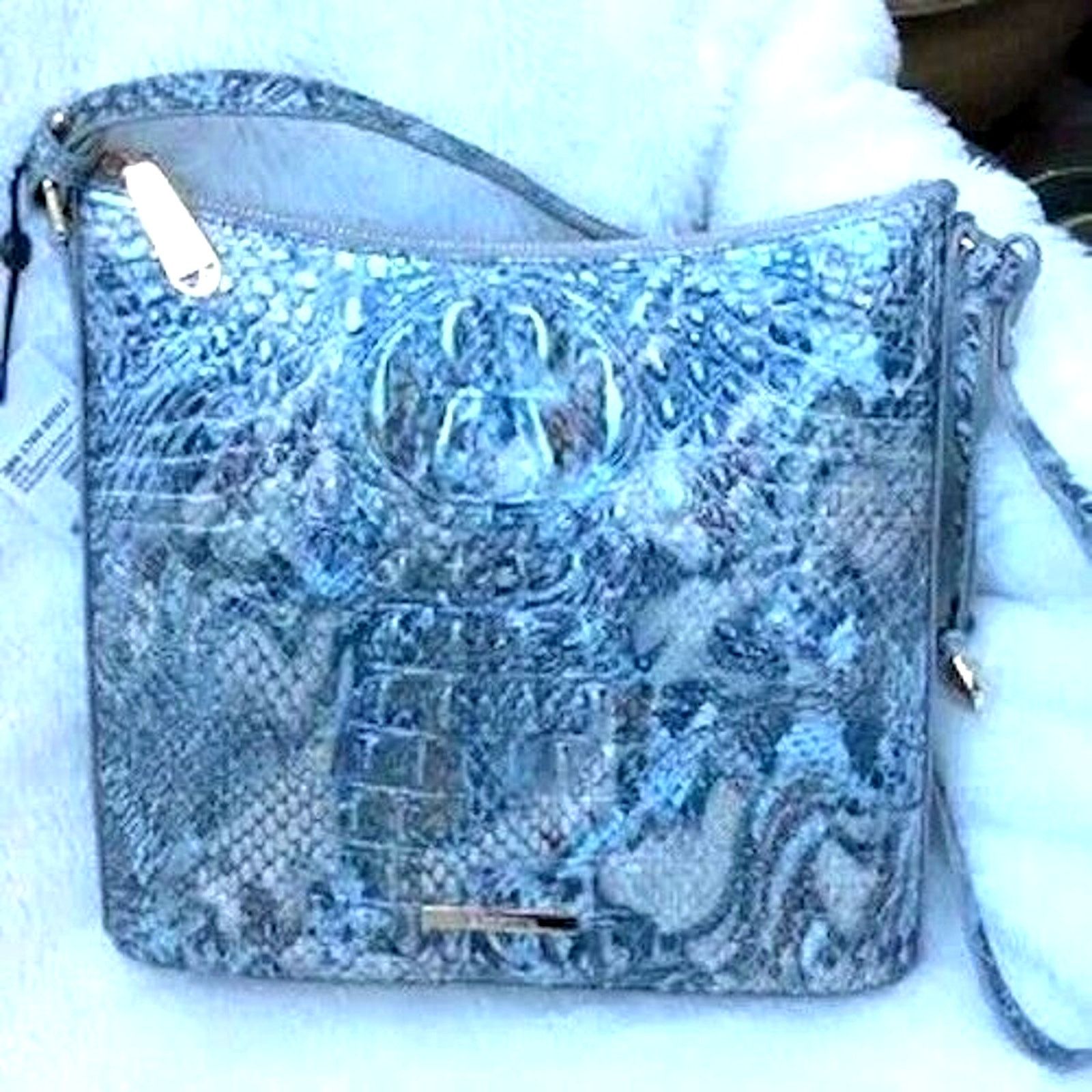 BRAHMIN Brahmin Crossbody Color: Icy Python Melbourne 10" by 10" NWT Size ONE SIZE - 6 Thumbnail