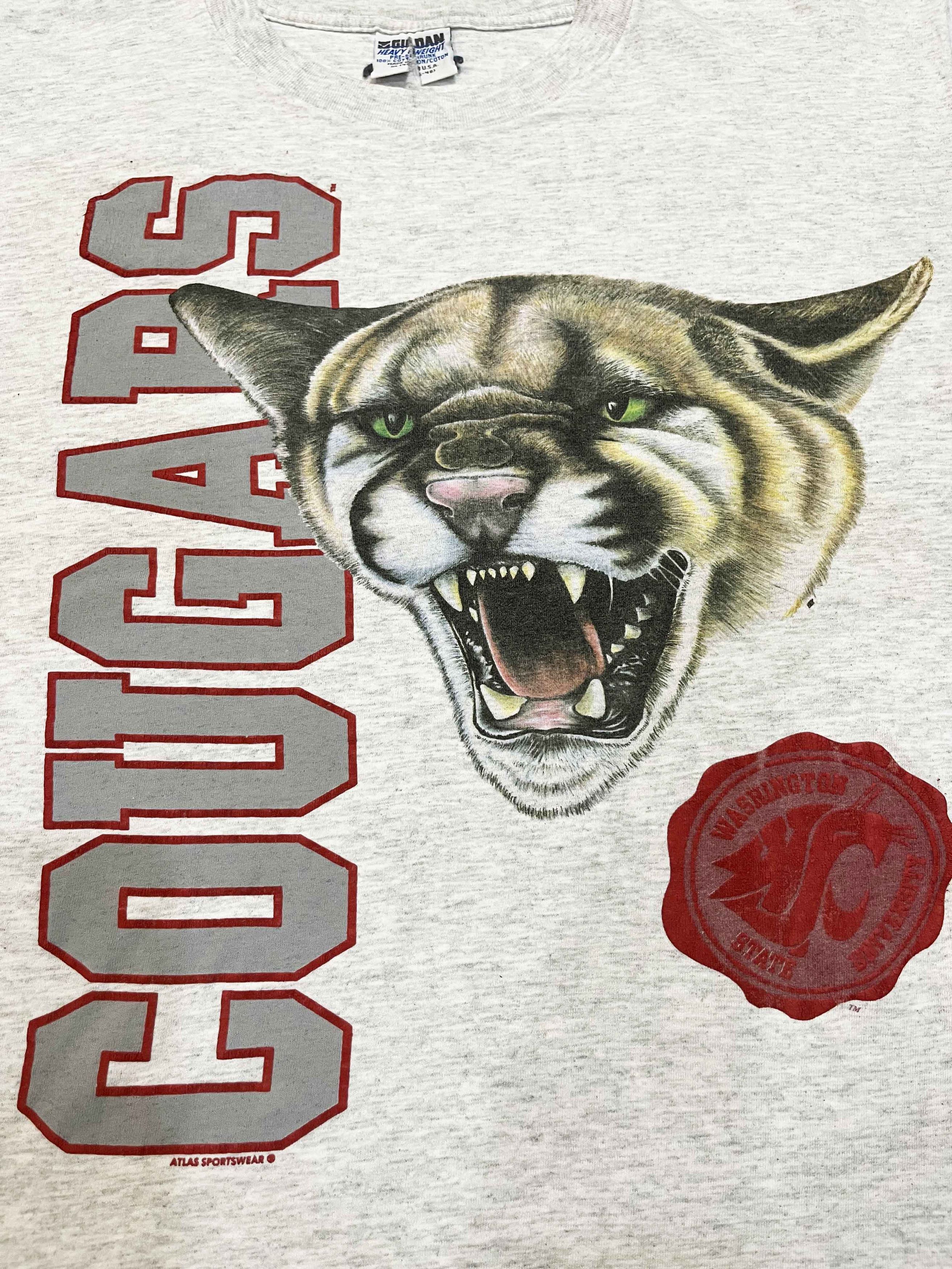 Gildan × NCAA × Vintage Vintage Gildan NCAA Washington State Cougars WSU T-Shirt Size US XL / EU 56 / 4 - 2 Thumbnail
