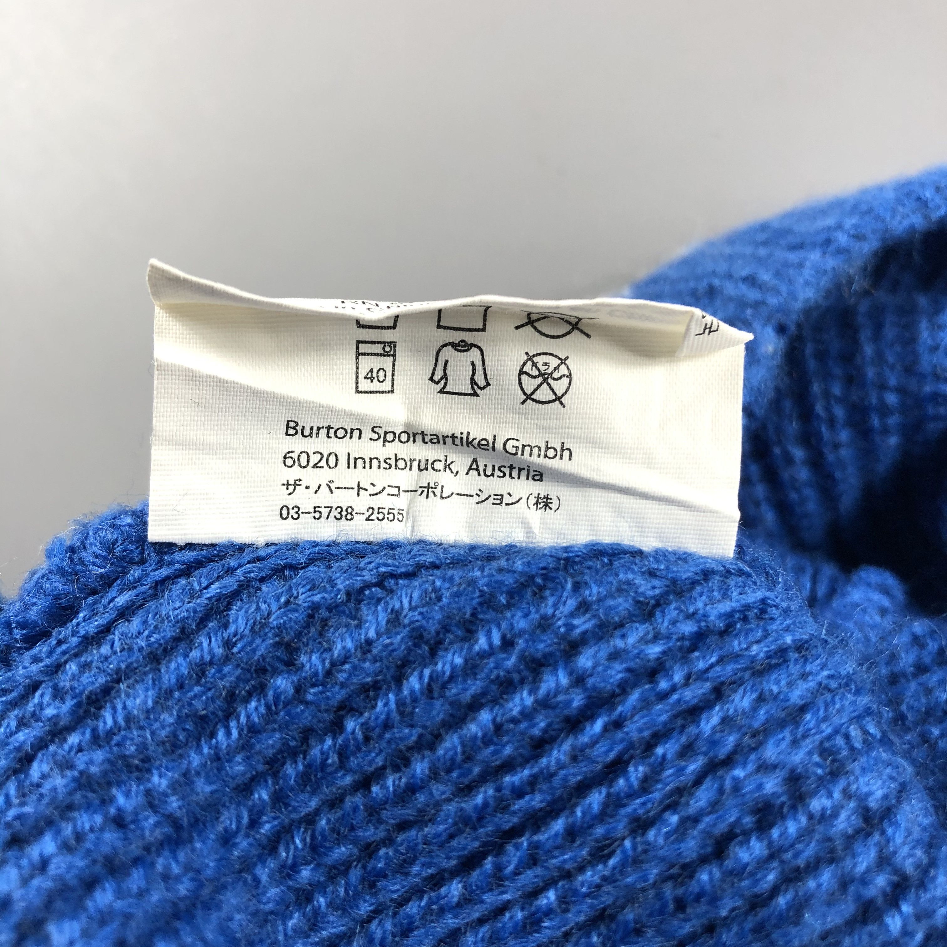 Burton × Vintage Burton Stripe Bobble Beanie Snow Hat Snow Cap -D521 Size ONE SIZE - 6 Thumbnail