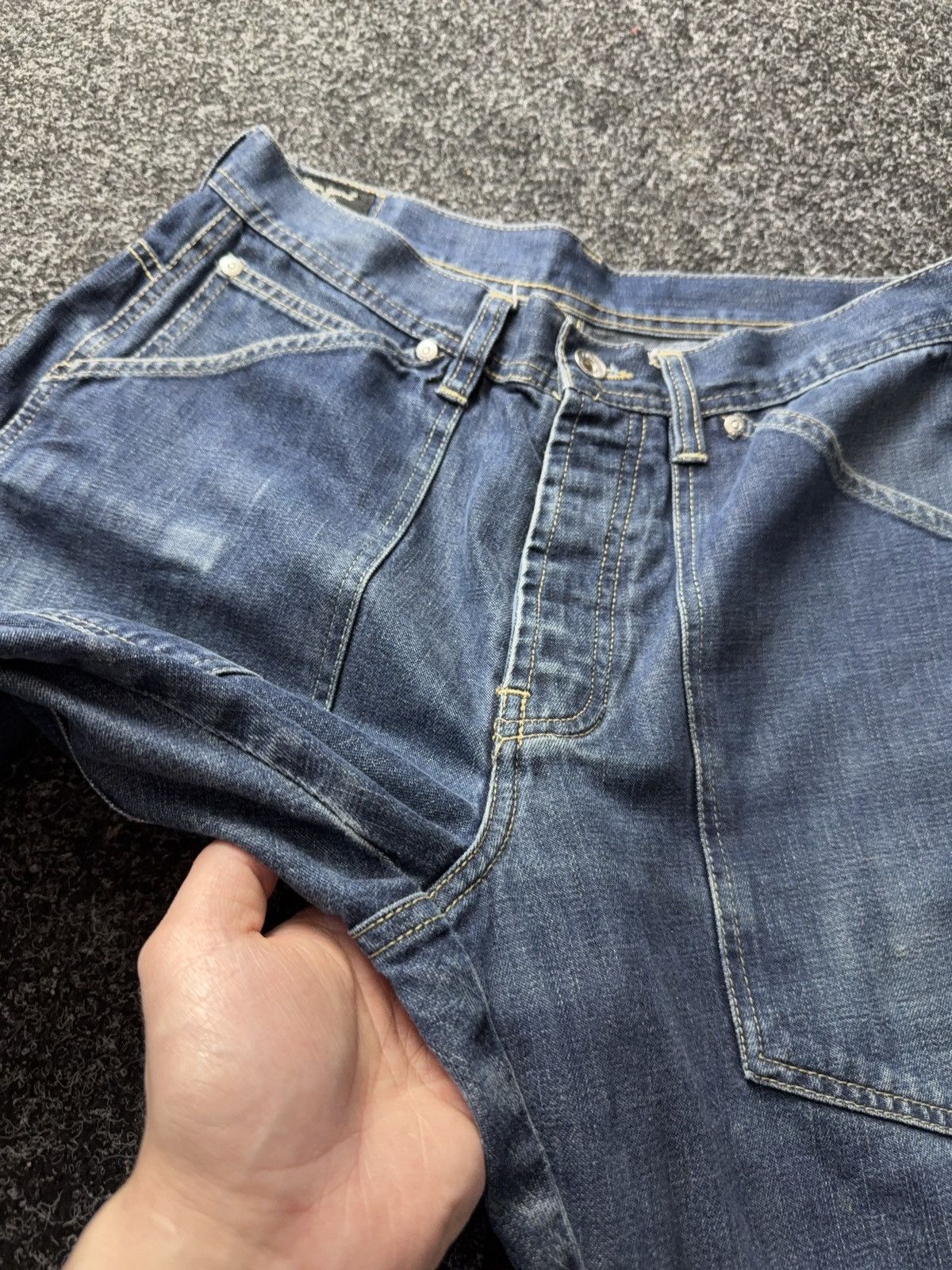 Japanese Brand Y2K 00s Pepe Jeans SK8 Straight Denim Blue 90s Vintage Style Size US 32 / EU 48 - 10 Thumbnail