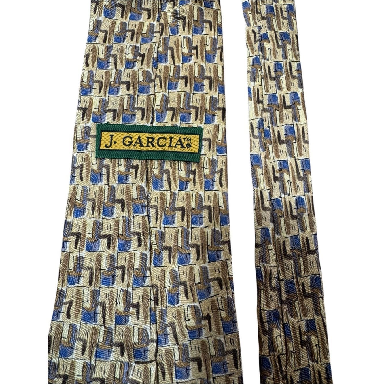 Other J. Garcia Abstract Print Silk Tie Size ONE SIZE - 2 Thumbnail