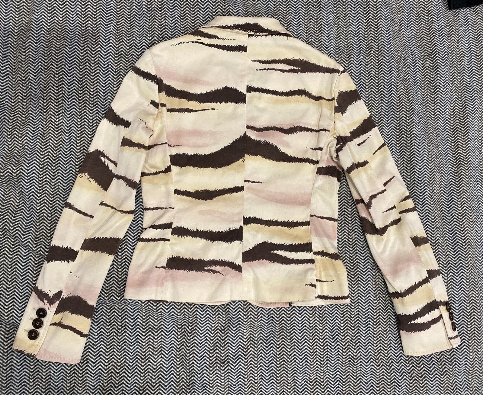 Moschino vintage 2000s Moschino Cheap and Chic Y2k Print Blazer Size S / US 4 / IT 40 - 16 Thumbnail