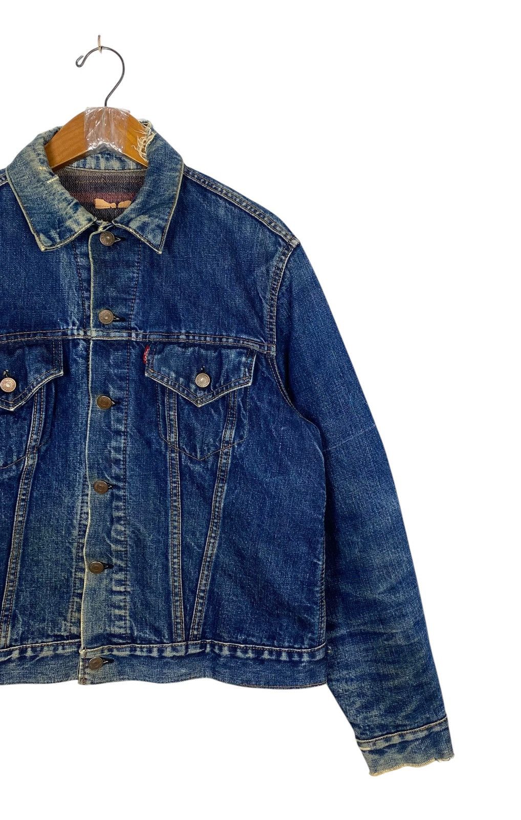 Levi's 1960S Distressed LEVI'S BIG E TYPE III BLANKET LINED TRUCKER Size US S / EU 44-46 / 1 - 4 Thumbnail