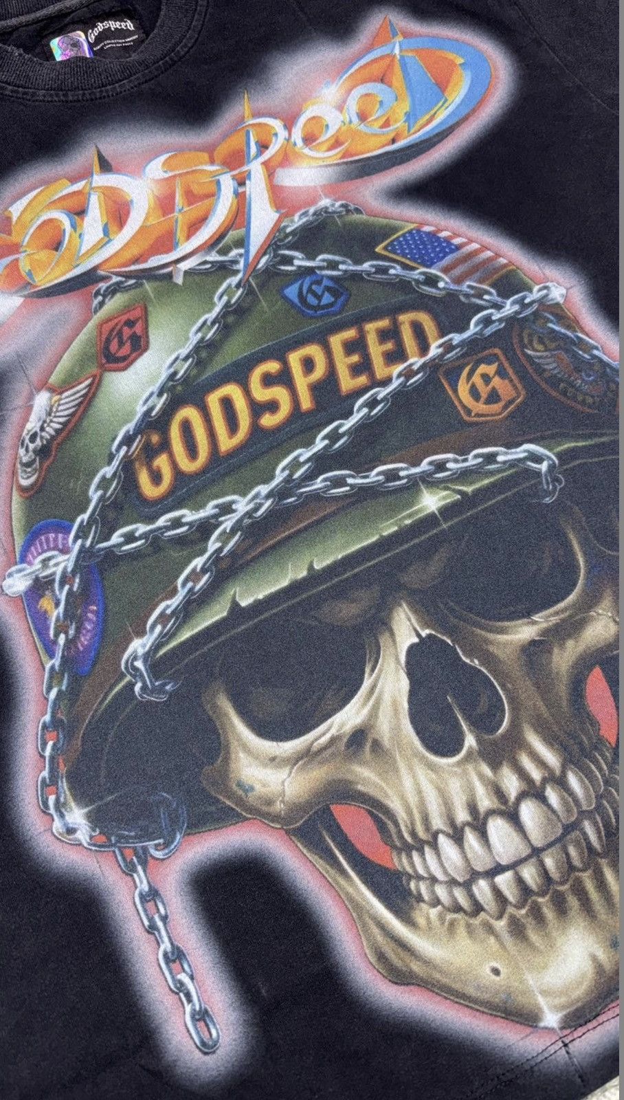 Godspeed Godspeed Black Wash Badge of Honor Tee Size US L / EU 52-54 / 3 - 2 Thumbnail