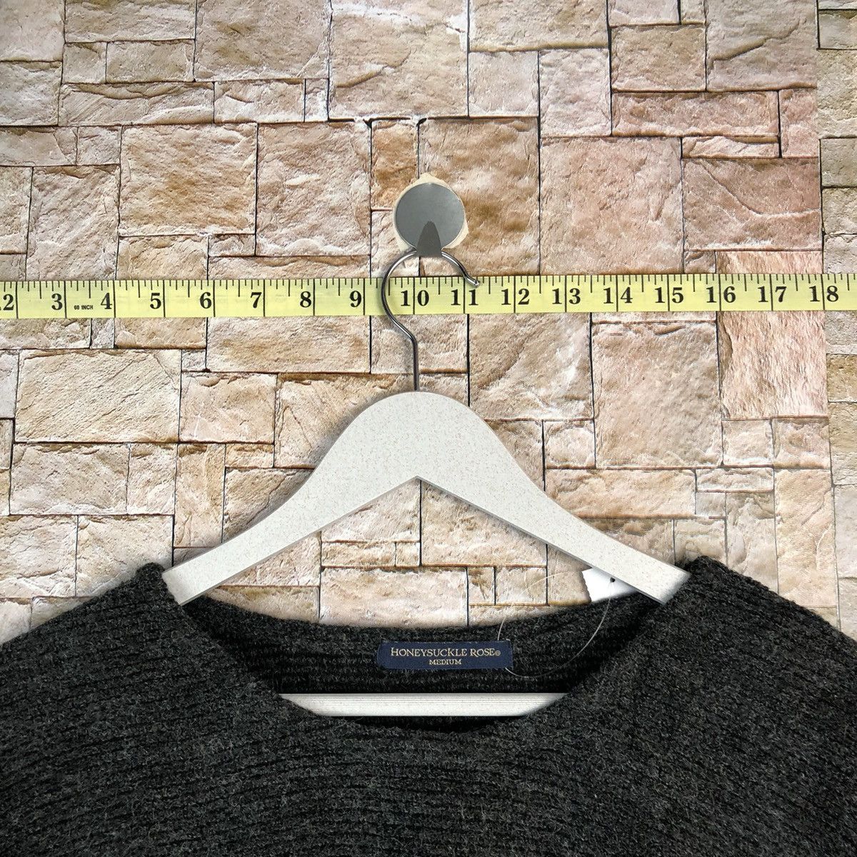 Homespun Knitwear × Japanese Brand Honey Suckle Rose Grey Knitwear #A1063 Size M / US 6-8 / IT 42-44 - 4 Thumbnail