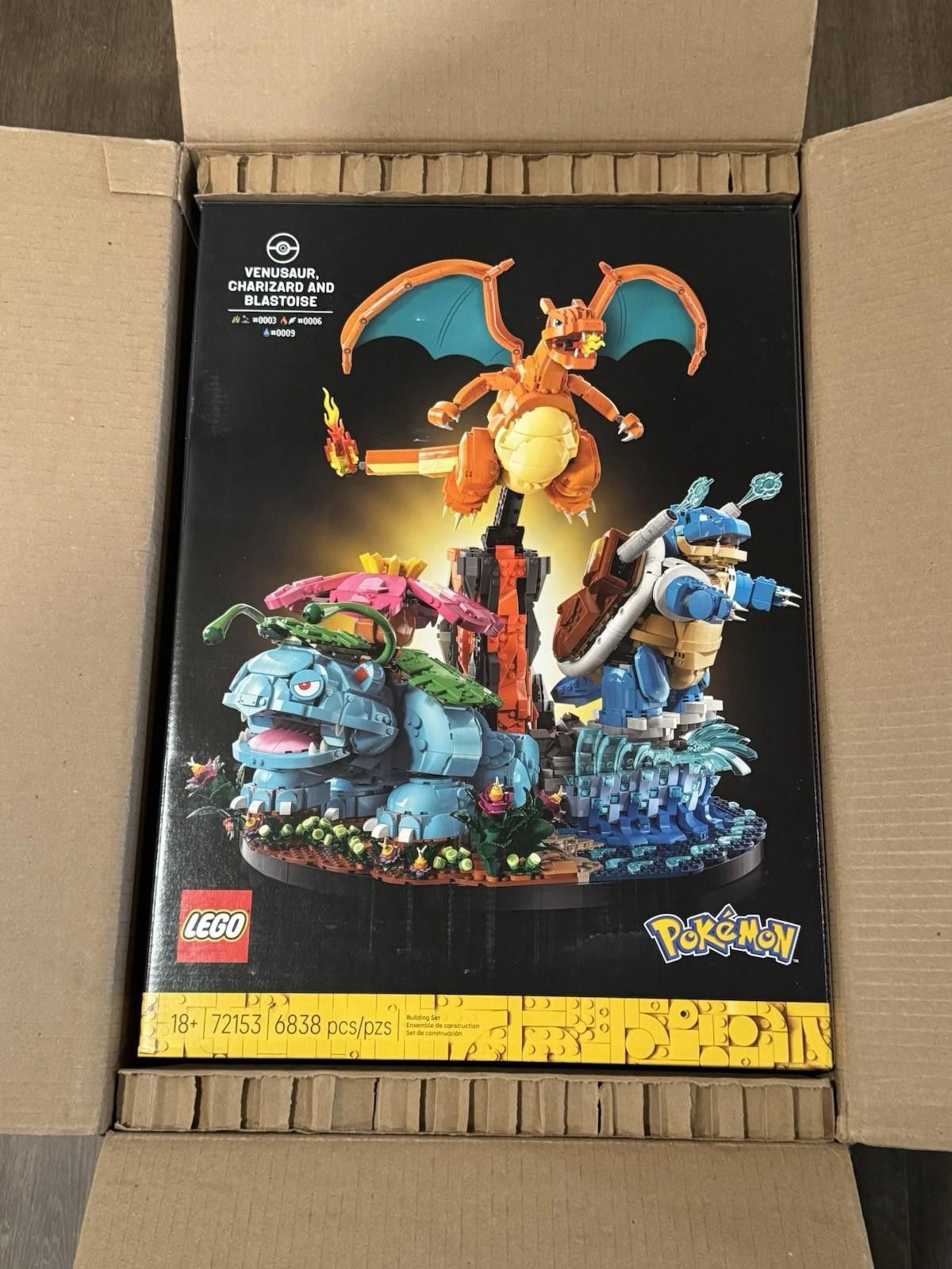 LEGO Lego Pokemon 72153 Venusaur, Charizard, and Blastoise BRAND Size ONE SIZE - 1 Thumbnail