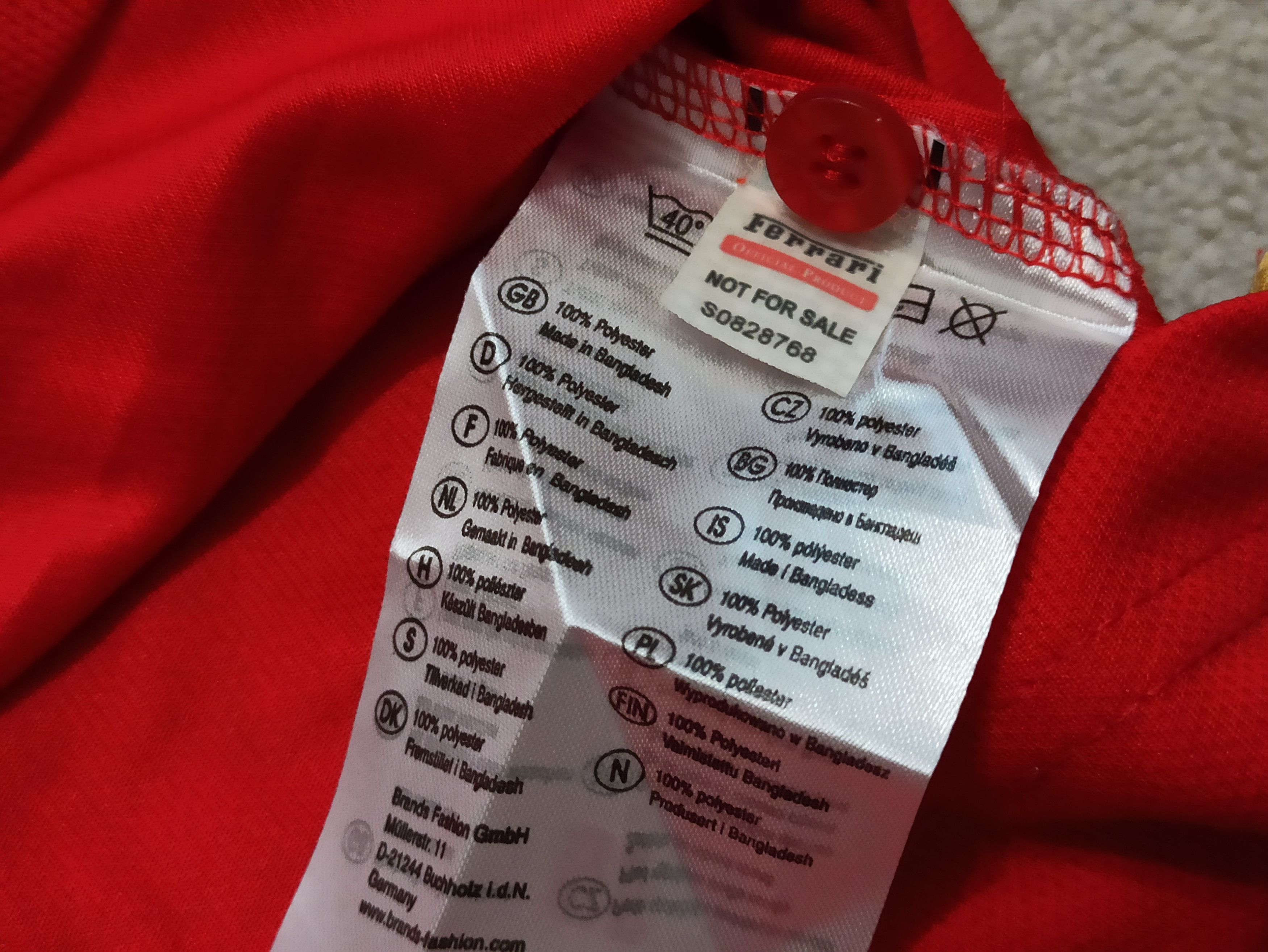 Ferrari Scuderia Ferrari Shell Helix Polo Shirt Size US L / EU 52-54 / 3 - 6 Thumbnail