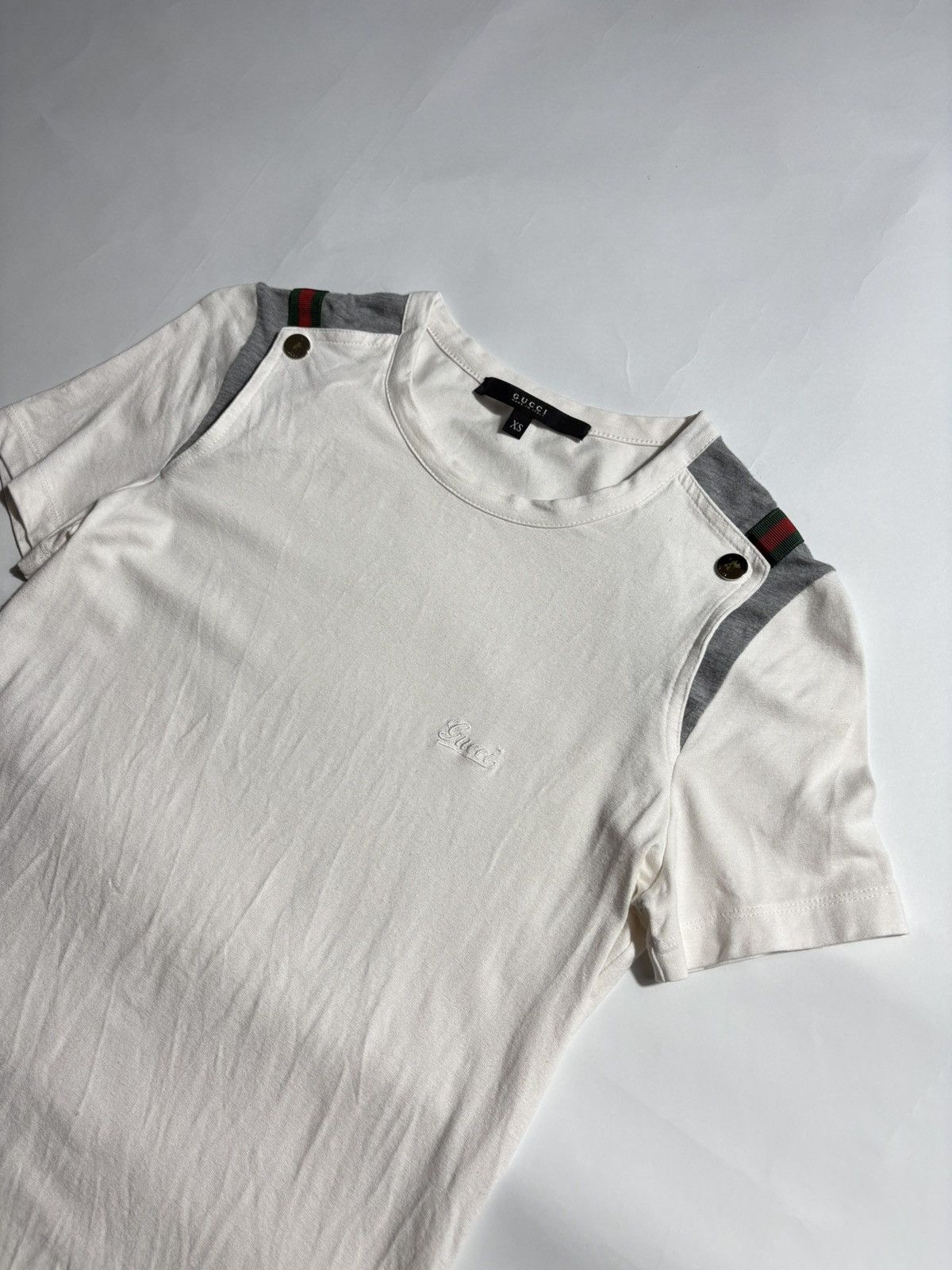 Gucci GUCCI WEB LINE LOGO SHIRT Size XS / US 0-2 / IT 36-38 - 2 Thumbnail