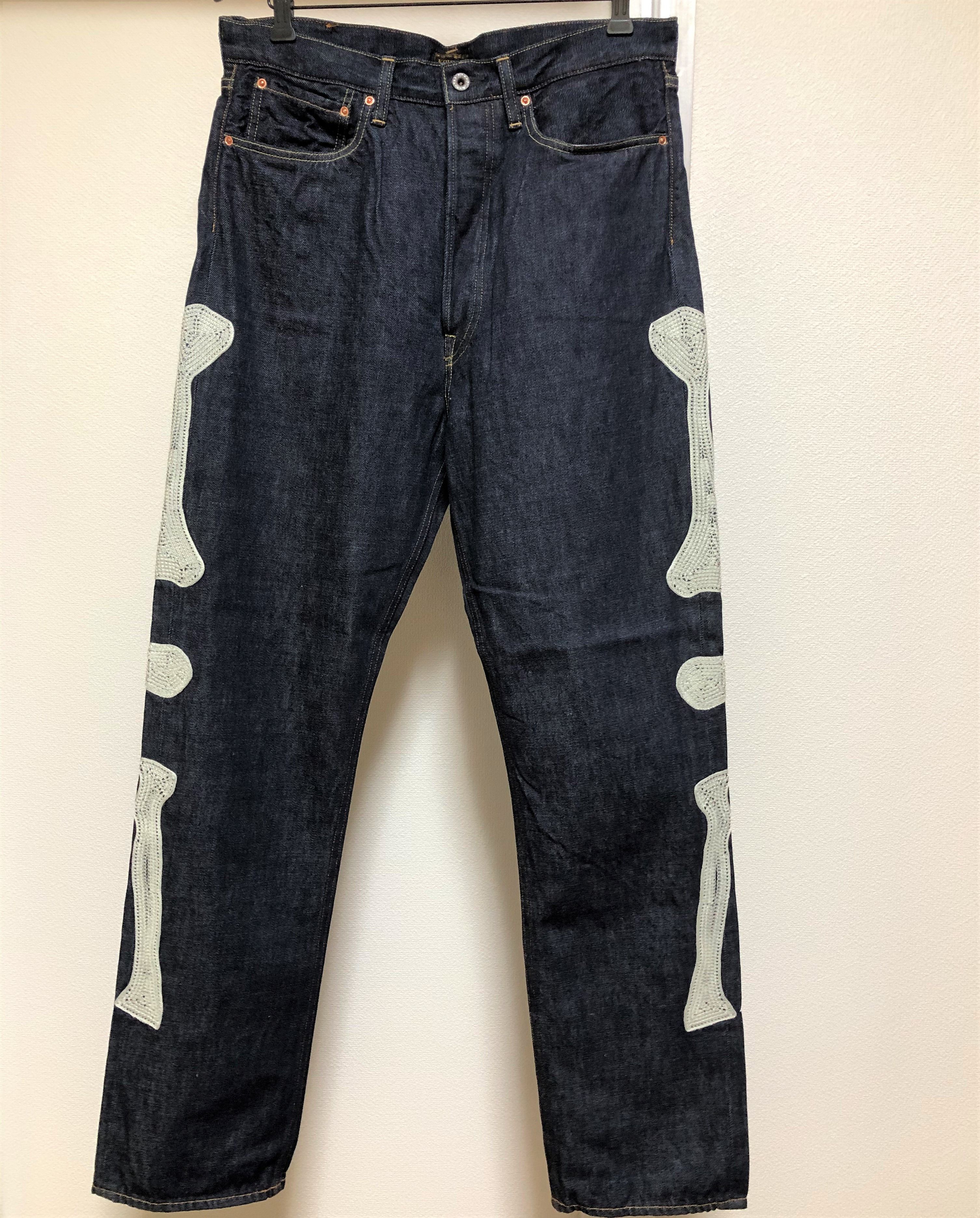 Kapital KAPITAL 12.5oz Denim Mexican Tuxedo 5P pants OKAGILLY bone Size US 38 / EU 54 - 15 Thumbnail