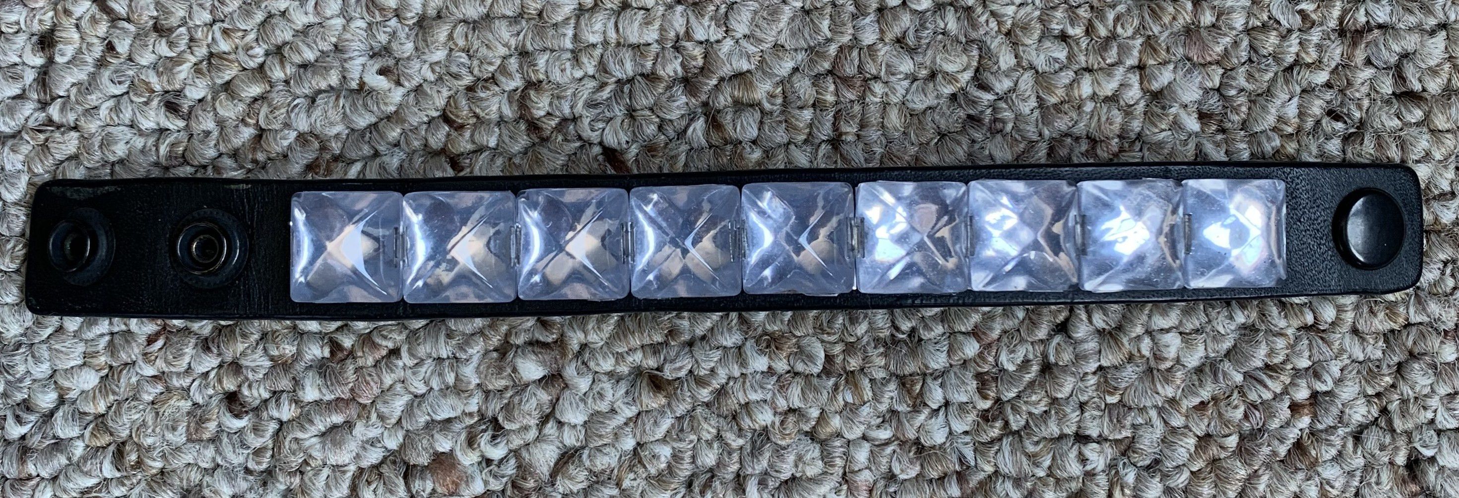 Number (N)ine SS06 Number (N)ine Crystal Studded Leather Bracelet Size ONE SIZE - 2 Thumbnail