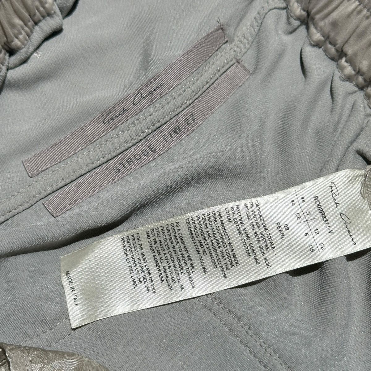 Rick Owens × Rick Owens Drkshdw $1,690 FW22 Strobe Geth Bela sueded trouser Size US 32 / EU 48 - 4 Thumbnail