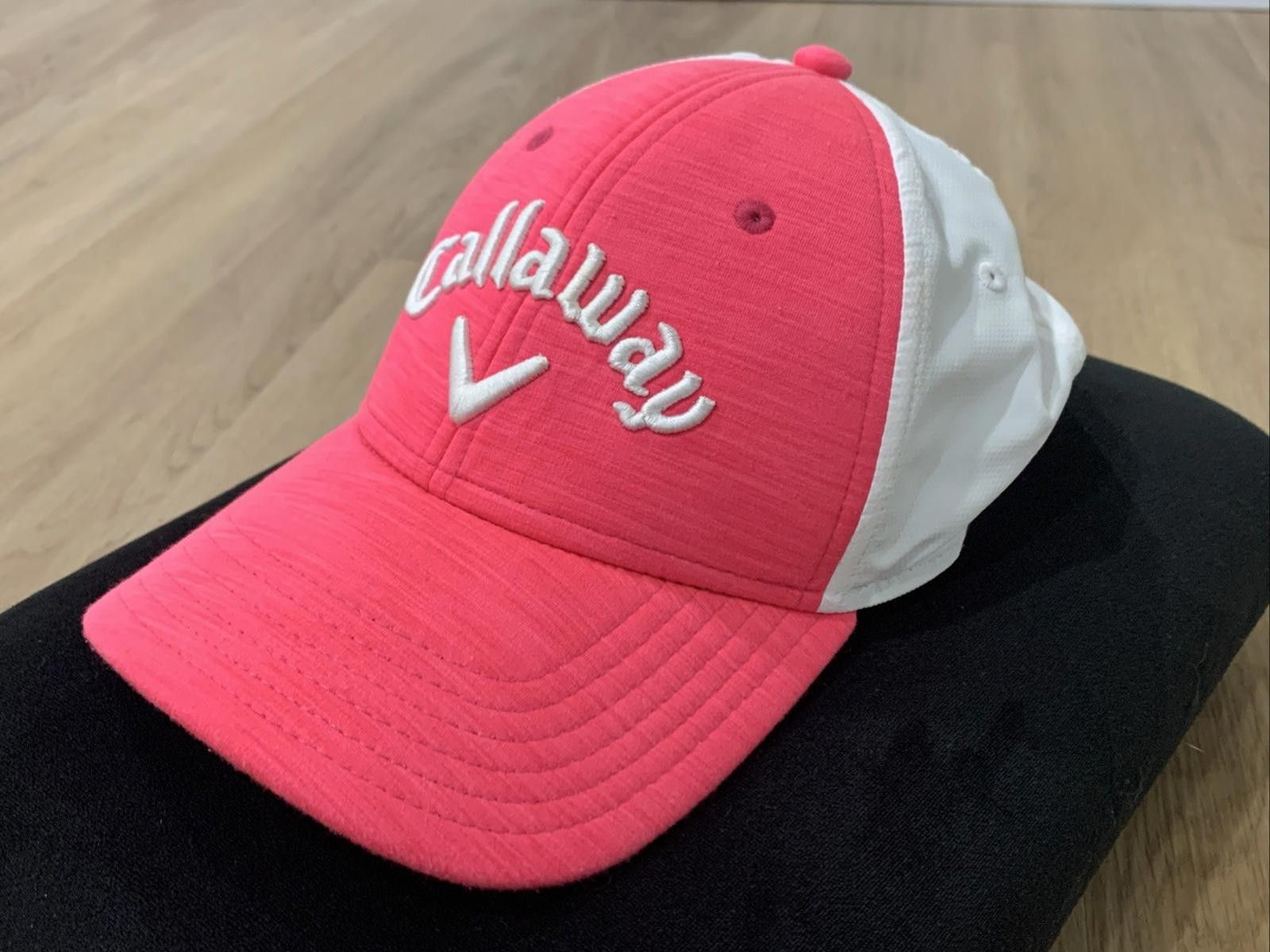 Pink Callaway Golf Cap Pink White Mesh Adjustable Strapback NWOT Size ONE SIZE - 1 Thumbnail