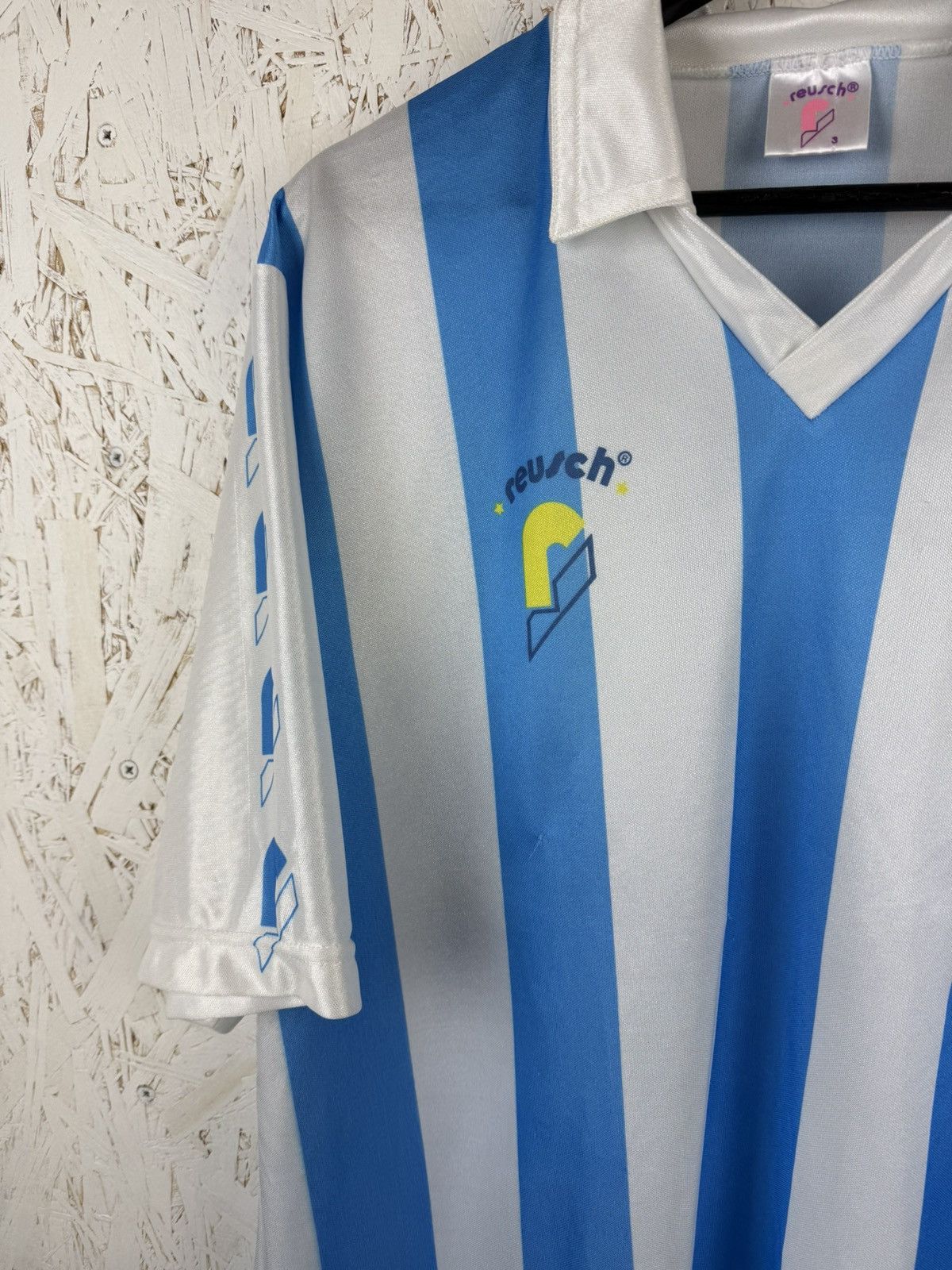 Vintage 90s Reusch Argentina Football Soccer Retro Jersey Size 3 (L) Size US L / EU 52-54 / 3 - 3 Thumbnail