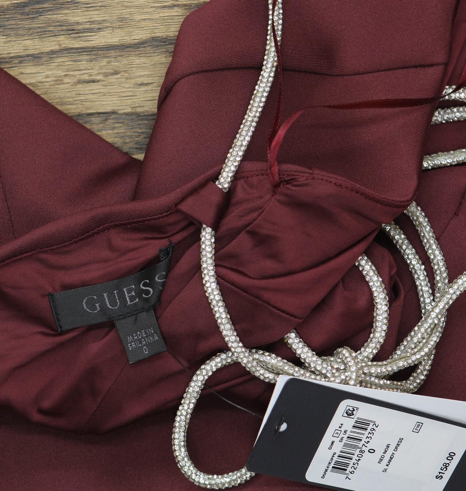 Guess Nwt Guess Strap Open Back Mini Dress D5rk41k3pp0 Red 0 Size XS / US 0-2 / IT 36-38 - 5 Thumbnail