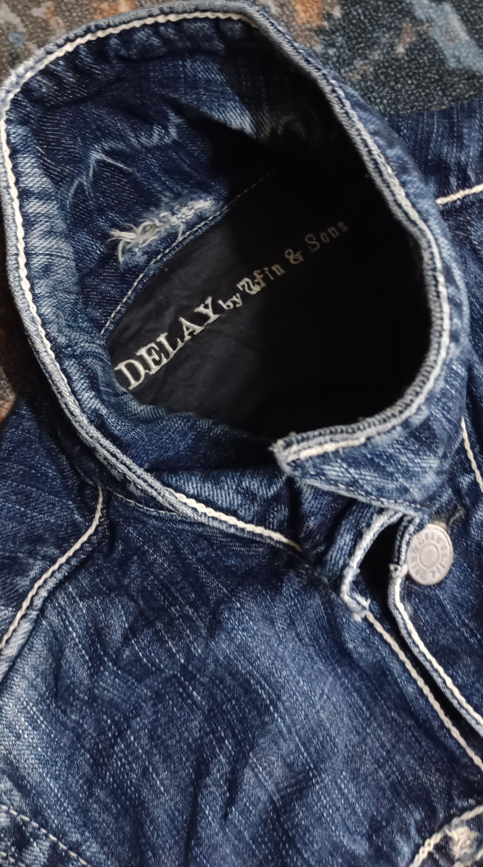 Japanese Brand Delay by Ufin & Sons Denim Jumpsuit Size 31" - 13 Thumbnail