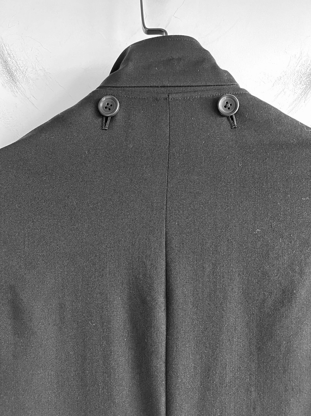 Yohji Yamamoto Yohji Yamamoto Homme Gabardine Left Double Spare Stand Coat Size US S / EU 44-46 / 1 - 7 Thumbnail