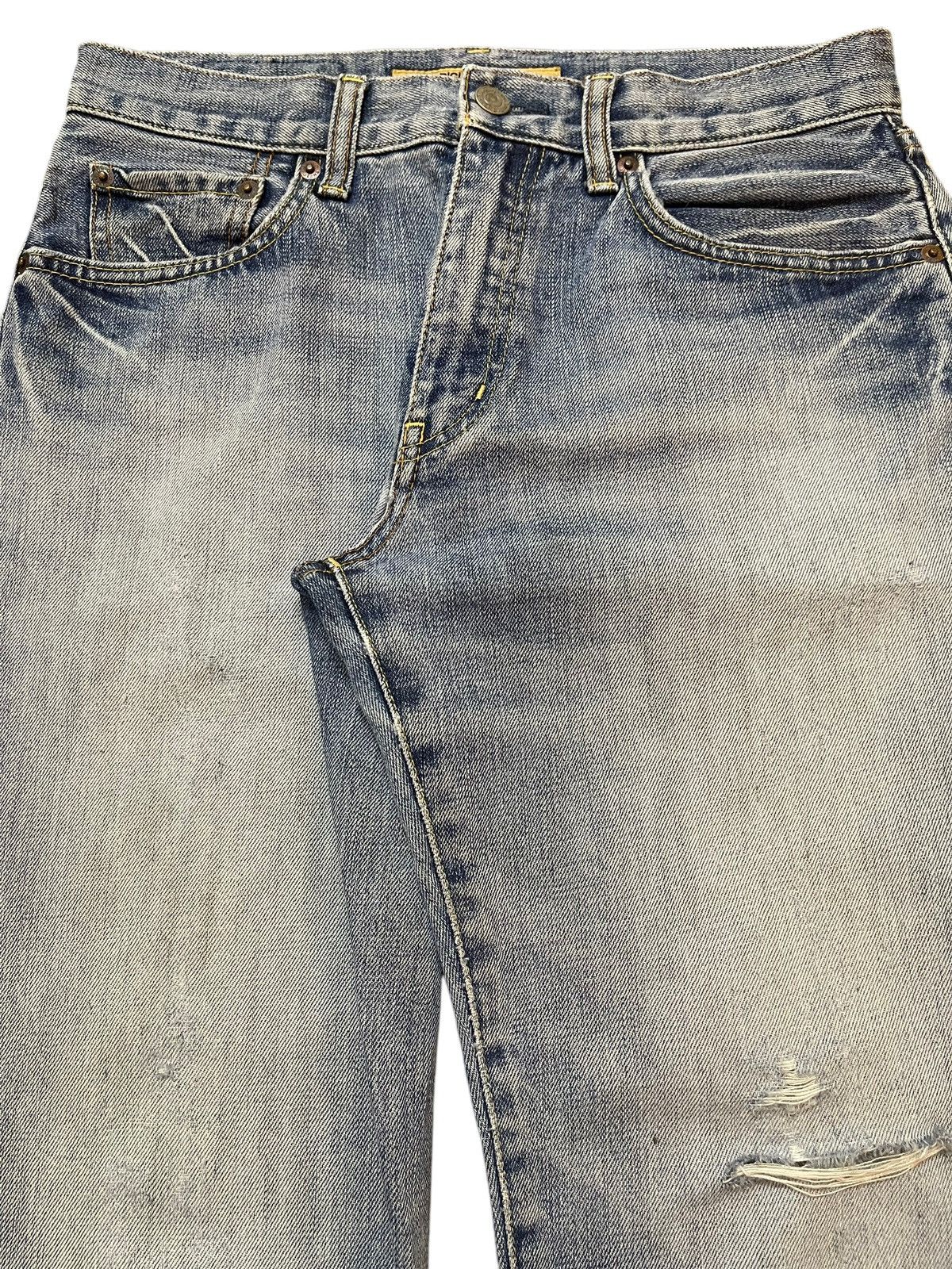 Uniqlo Vintage Japanese Uniqlo Faded Wash Distress Baggy Jeans Size US 29 - 4 Thumbnail
