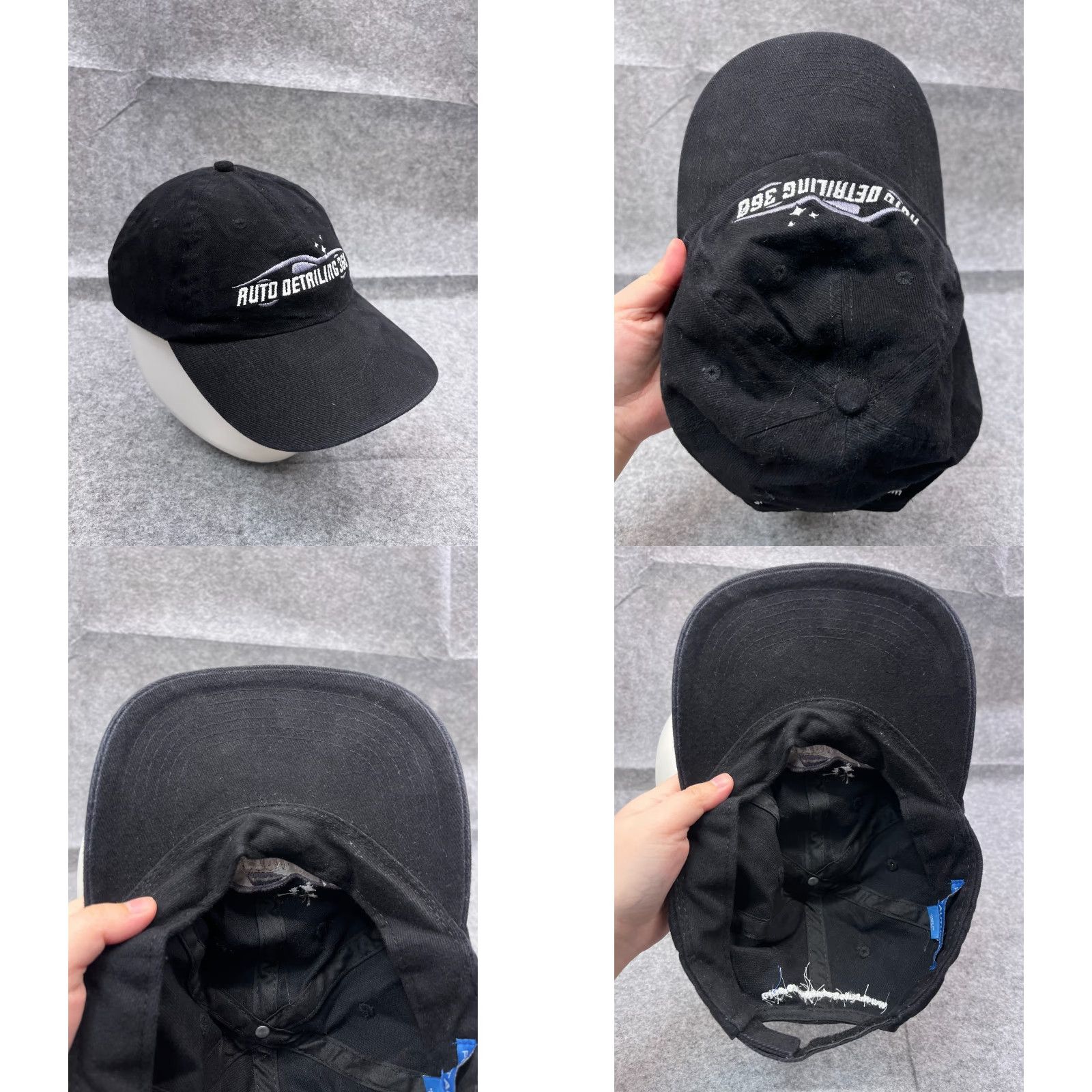 Port Authority Port Authority Adjustable Baseball Cap Hat for Men - One Size - Black - Auto Detailing 360 Logo - Casual Outdoor Gear Size ONE SIZE - 8 Thumbnail