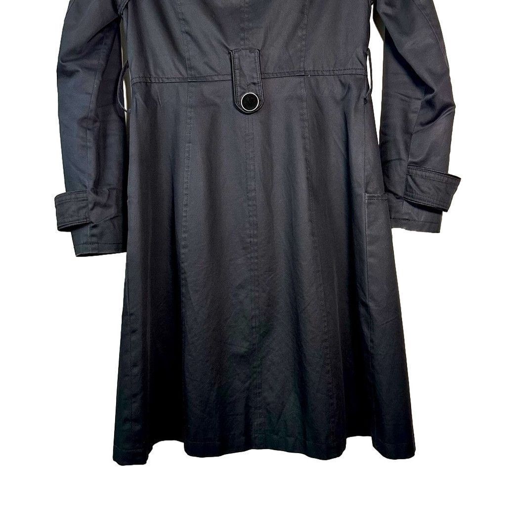Soia & Kyo Soia&Kyo Mid Length Double Breasted Trench Coat Black Small Size S / US 4 / IT 40 - 4 Thumbnail
