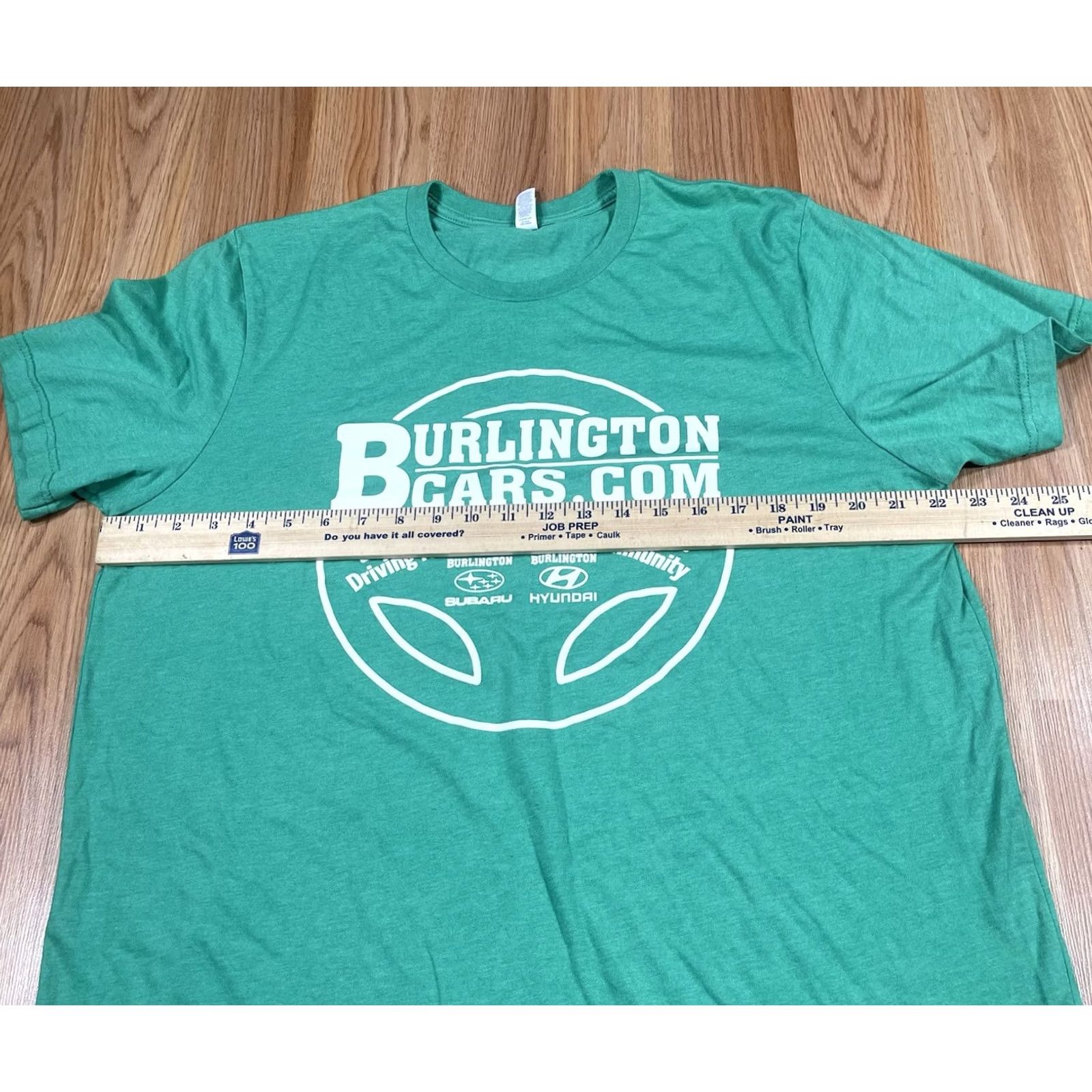 Vintage Canvas Shirt Mens X-Large Green Burlington Cars.Com Crewneck Short Sleeve Vintage, Fast Shipping, Good Pre-Owned Condition, Please See Photos Size US XL / EU 56 / 4 - 5 Thumbnail