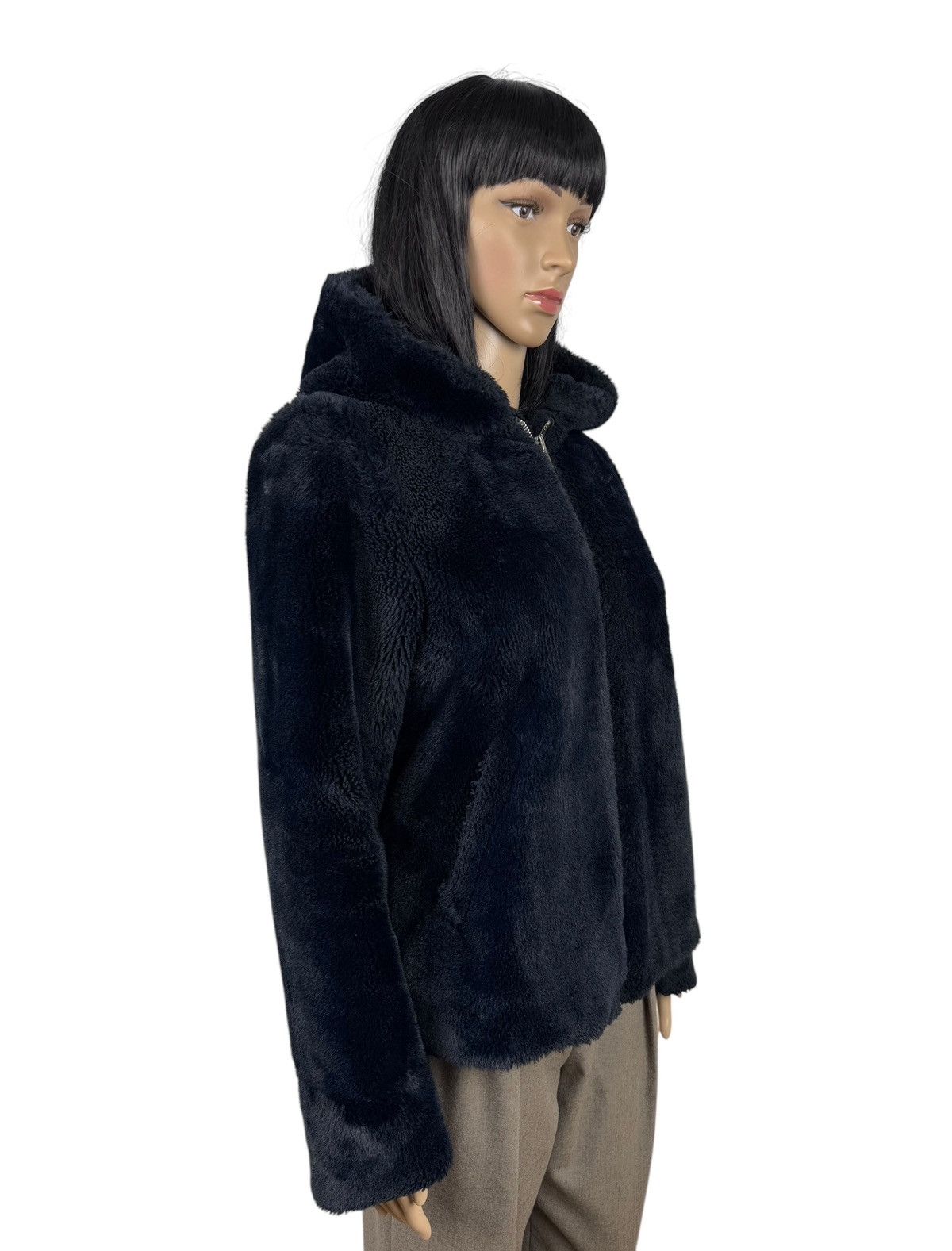 Other Claudie Pierlot Faux Fur Coat Hooded Full Zip size FR36 Size XS / US 0-2 / IT 36-38 - 9 Thumbnail