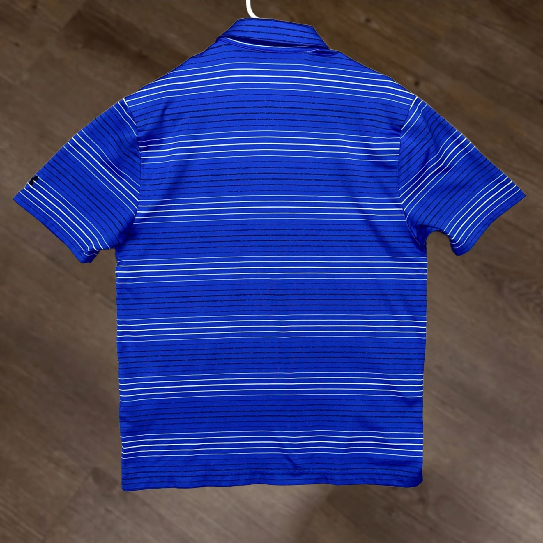 Under Armour Under Armour The Playoff Polo Shirt Mens Medium Blue Stripes Golf Stretch Rugby Short Sleeve Collared Breathable Size US M / EU 48-50 / 2 - 1 Thumbnail