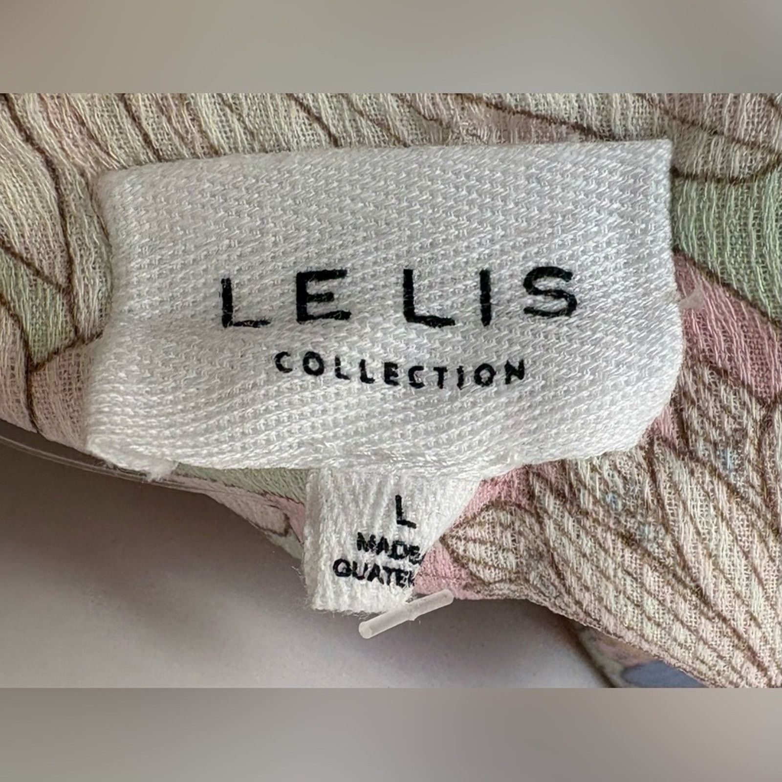Other Le Lis | Pastel Floral Puff Sleeve Crop Top | NWT | Large Size L / US 10 / IT 46 - 3 Thumbnail