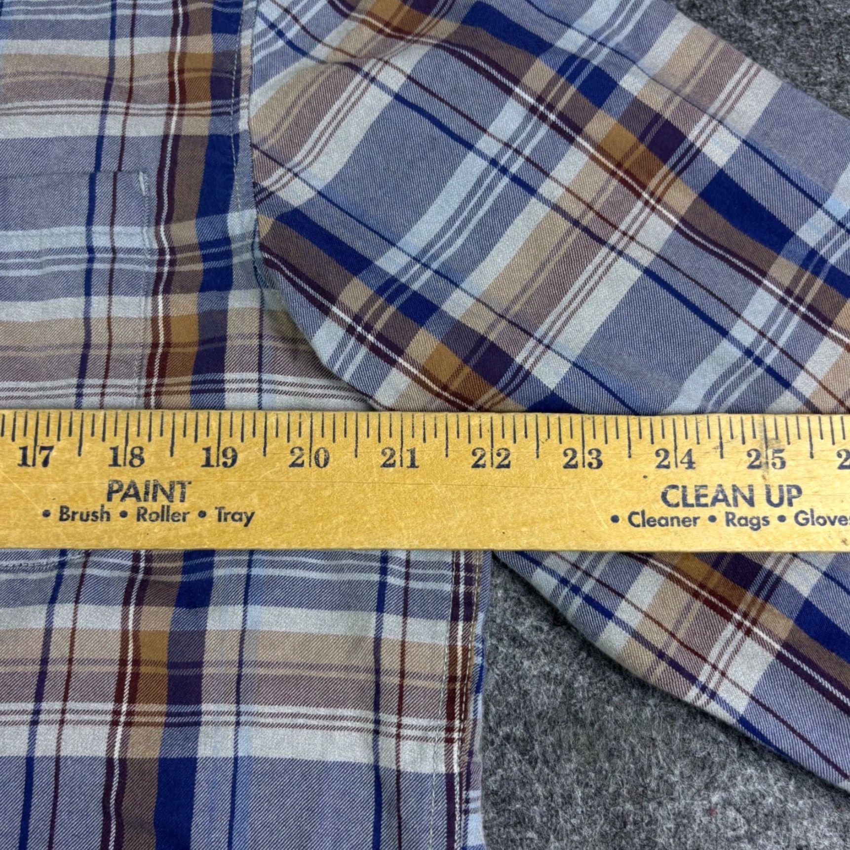 The North Face The North Face Mens Button-Up Shirt Plaid Long Sleeve Blue Tan Brown XS-? Size US M / EU 48-50 / 2 - 4 Thumbnail