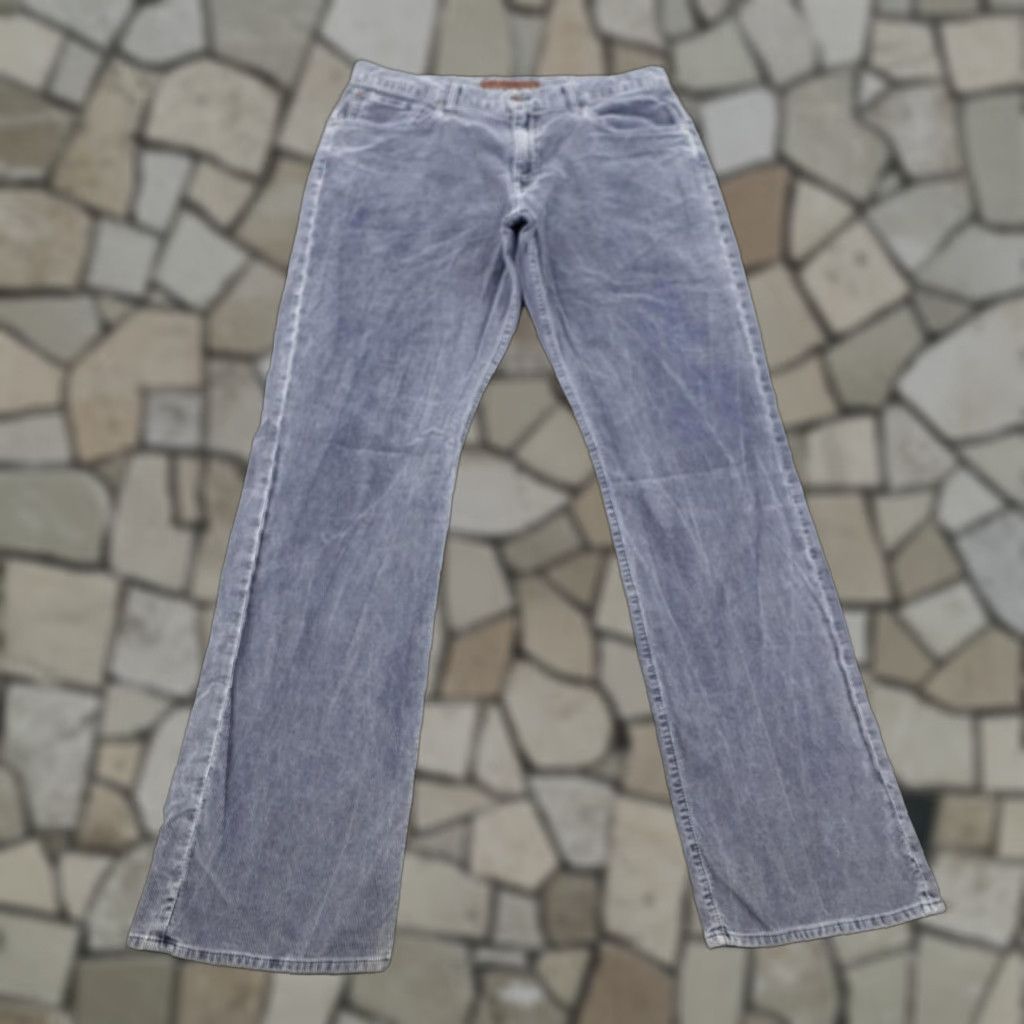Vintage Agave Waterman Corduroy Pants Mens 38 Blue Relaxed Straight USA Made Chino 38x35 Front Zip Pocket Leather Logo Mens Size US 38 / EU 54 - 1 Thumbnail