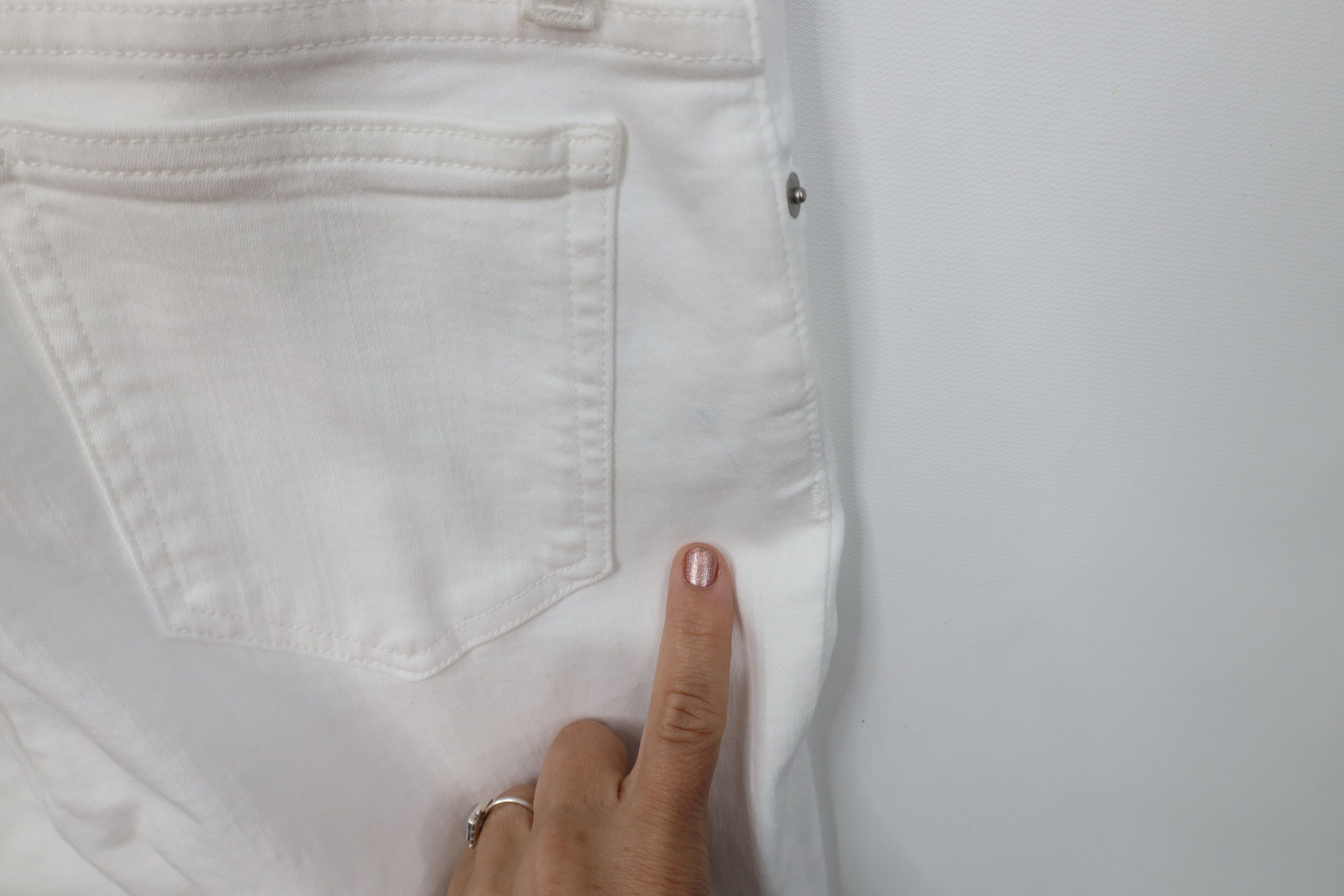 J.Crew New J Crew Stretch Toothpick Skinny Leg Denim Jeans White Size 27" / US 4 / IT 40 - 13 Thumbnail
