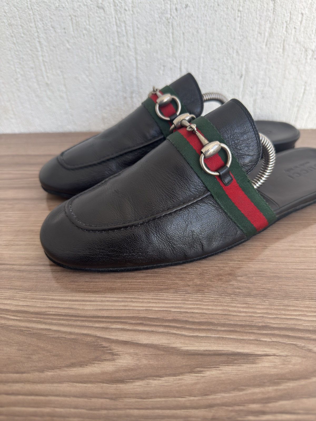 Gucci Princetown horsebit web Sandals Size US 8 / EU 41 - 6 Thumbnail