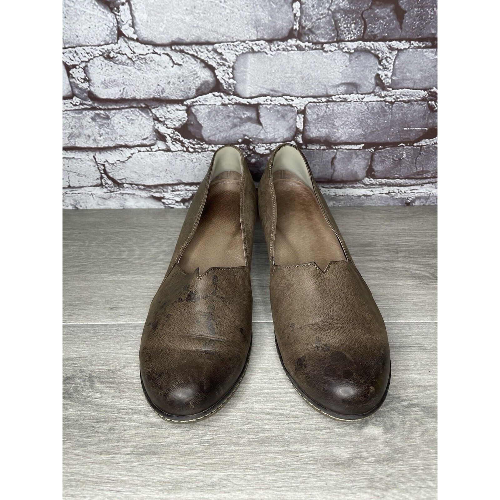 Other Dansko Brown Leather Comfort Casual Slip On Wedge Shoes Wome Size US 9 / IT 39 - 23 Thumbnail