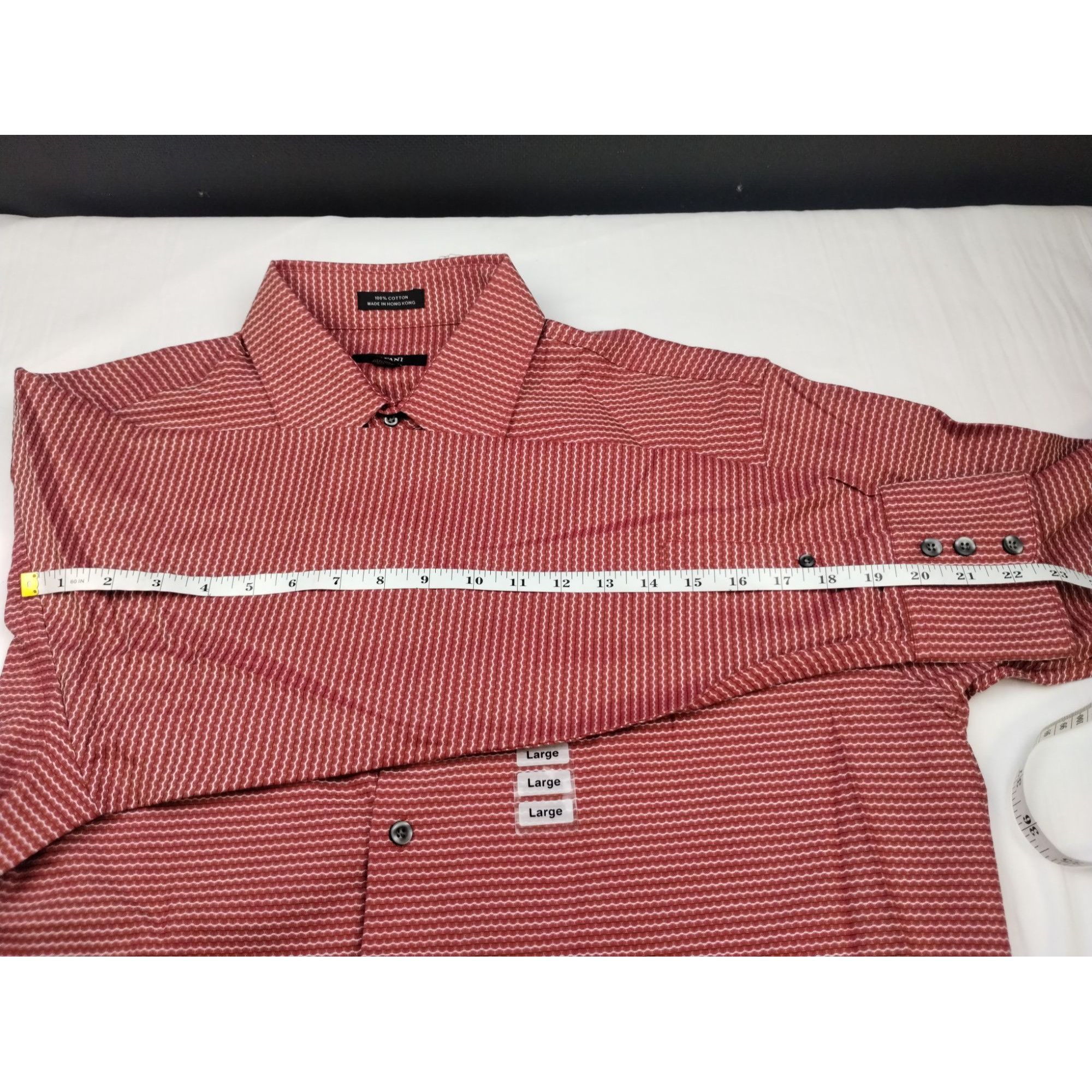 Alfani Alfani Men's Red Shirt/Button Up/Long Sleeve Sz L SKU 4016 Size US L / EU 52-54 / 3 - 8 Thumbnail