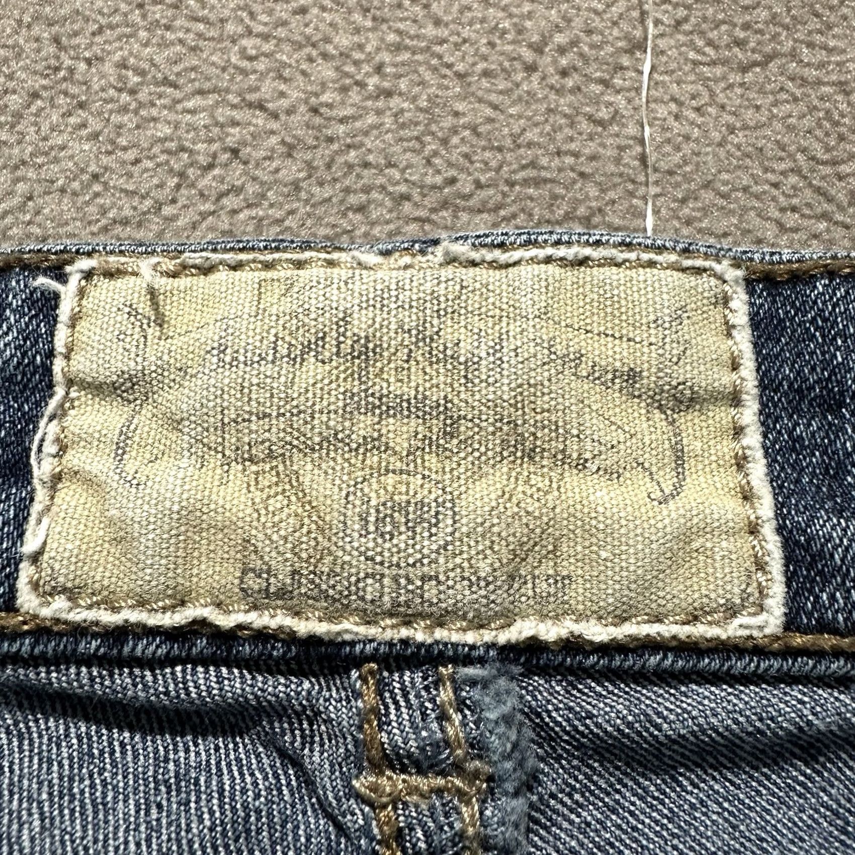 Denime Ruff Hewn Jeans Womens 16W Blue Denim Bootcut Stretch EUC Regular 5-Pocket Rise High Inseam 28in 36in Waist Plus Sized Girls? Size 38" / US 16 / IT 52 - 4 Thumbnail