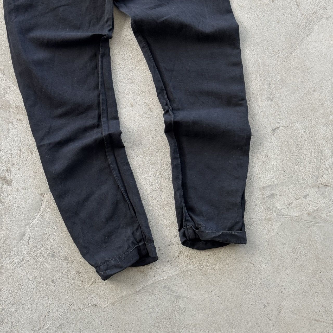 Emporio Armani Armani Jeans Linen P05 Antifit Black Pants Trousers Size US 32 / EU 48 - 6 Thumbnail