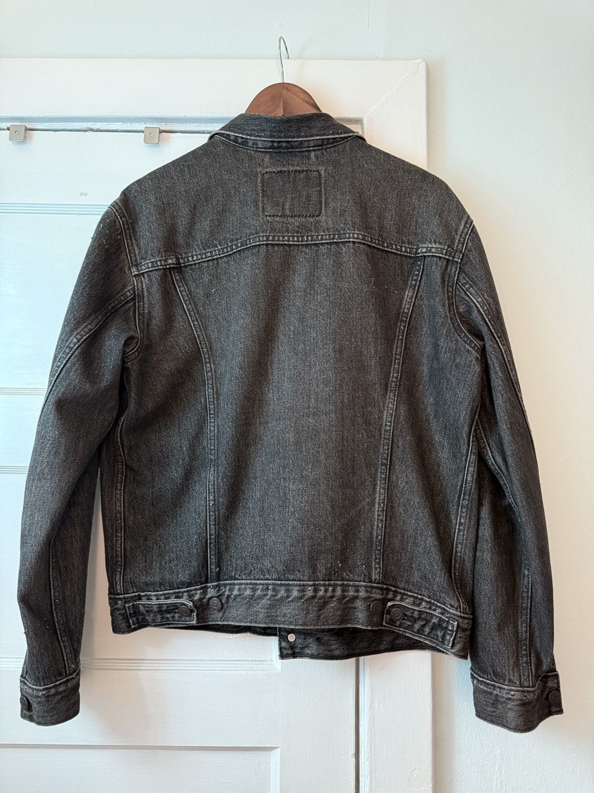 Levi's Washed Black Sample Type III Denim Jacket Size US M / EU 48-50 / 2 - 2 Thumbnail