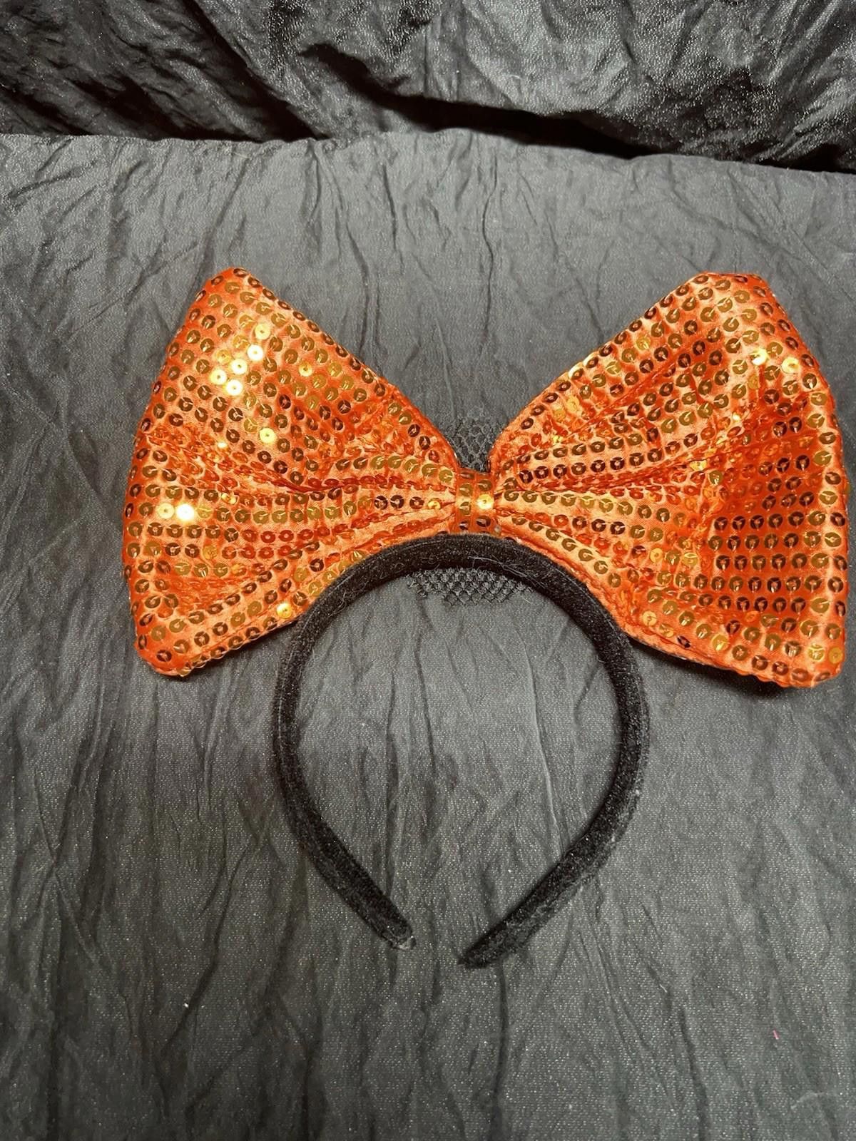 The Unbranded Brand HALLOWEEN PUMPKIN SEQUINED HEADBAND ORANGE/BLACK Size ONE SIZE - 3 Thumbnail