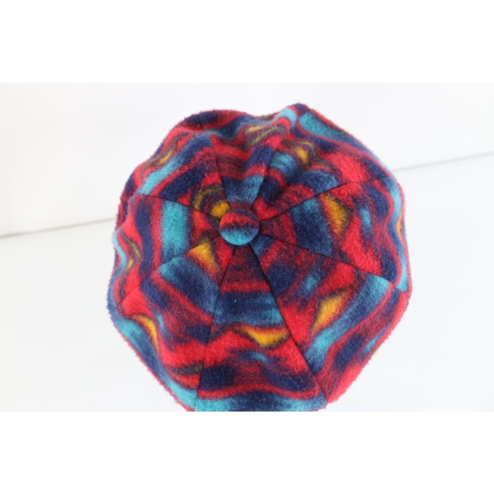 Vintage Vintage 90s Streetwear Rainbow Fleece Newsboy Cabbie Hat Size ONE SIZE - 5 Thumbnail