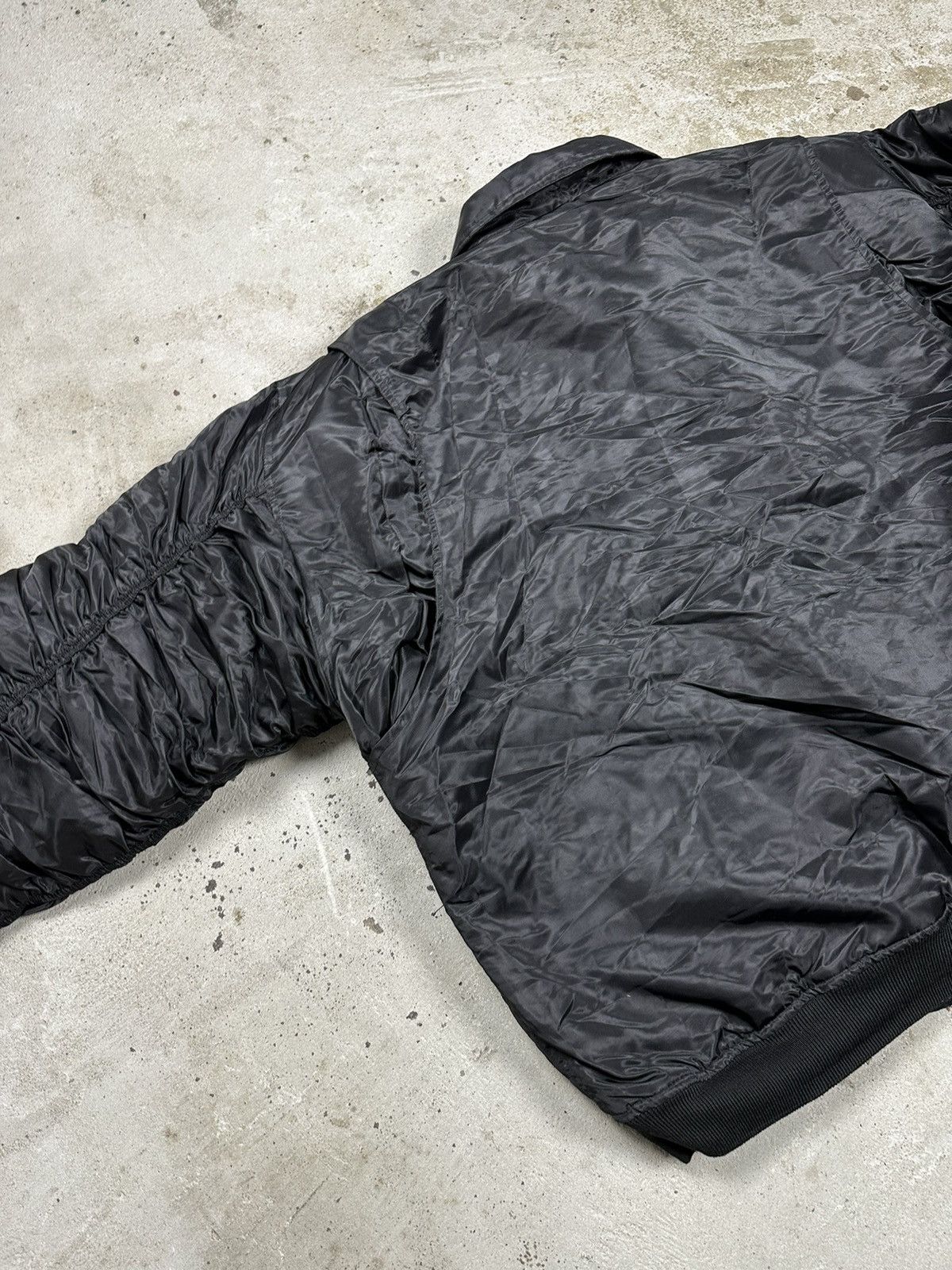 Vintage ‼️ Vintage 90s Black Boxy Bomber Jacket Nylon Rare Size US XL / EU 56 / 4 - 11 Thumbnail