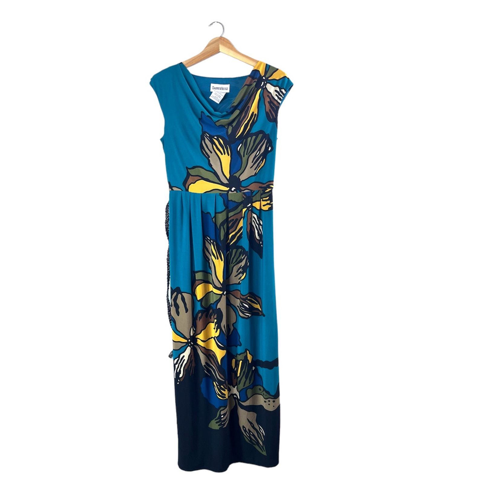 Vintage Women's Vintage Danny & Nicole Maxi Graphic Print Dress M Size M / US 6-8 / IT 42-44 - 1 Thumbnail