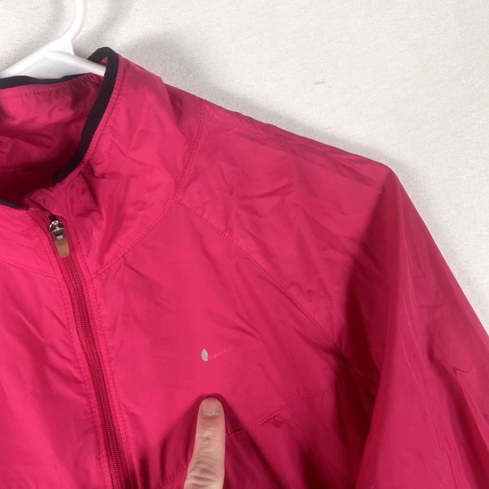 Nike Nike Windbreaker Jacket Womens M Pink Lightweight Full Zip Packable Size M / US 6-8 / IT 42-44 - 7 Thumbnail