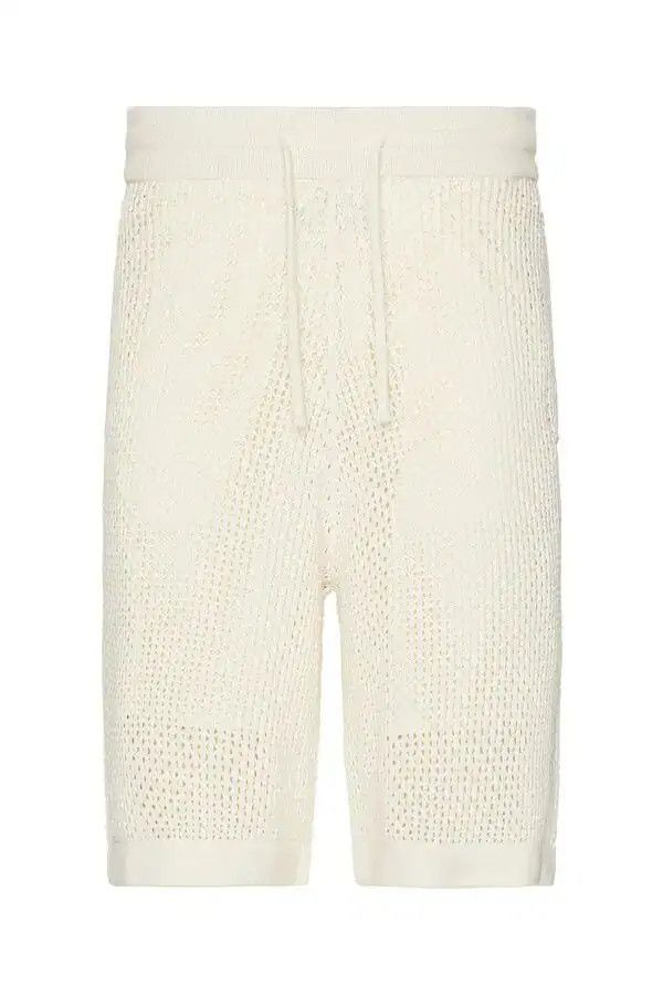 o1n1vont0326 Knitted Shorts in White