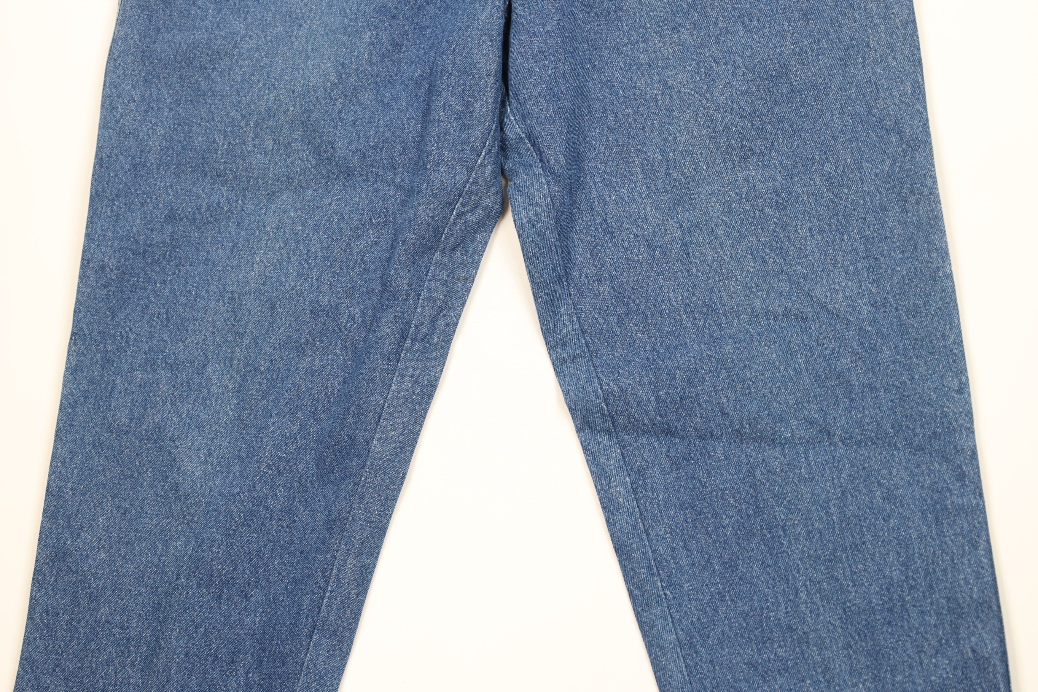 Vintage Vintage 90s Armani Jeans Spell Relaxed Tapered Leg Jeans USA Size 36" / US 14 / IT 50 - 3 Thumbnail