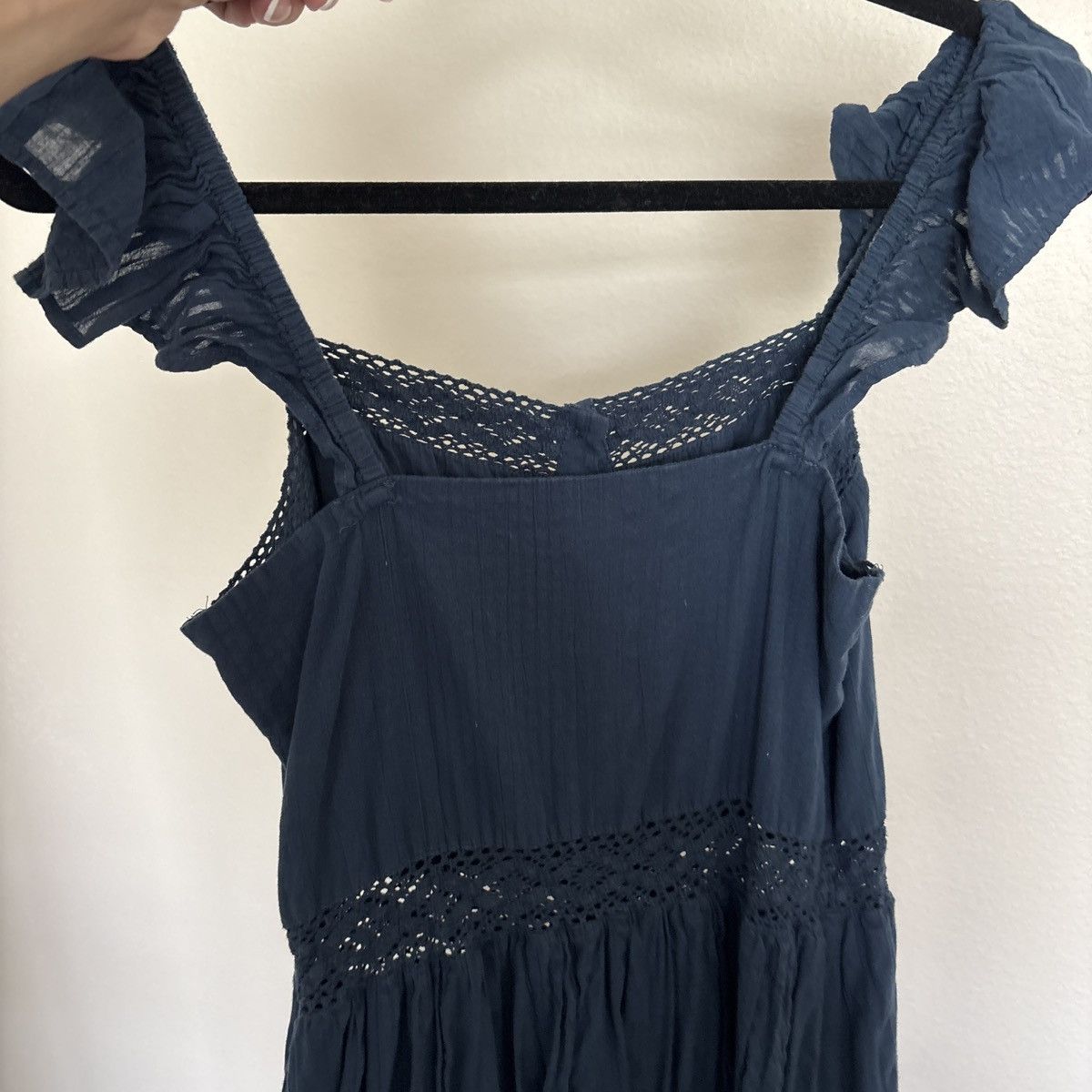 Nordstrom Button down dress with ruffled straps Size S / US 4 / IT 40 - 3 Thumbnail