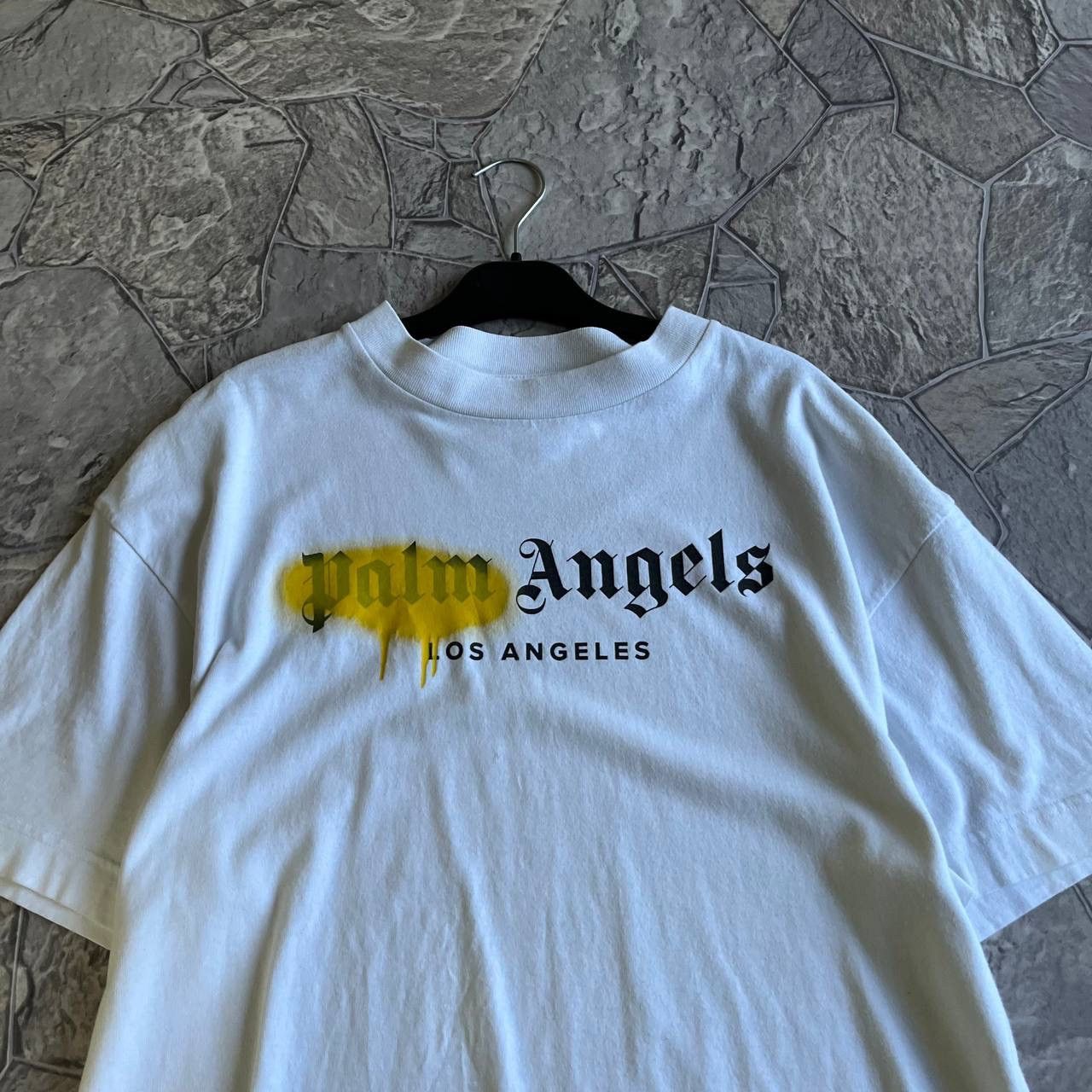 Palm Angels Palm Angels t-shirt tee big logo white Size US L / EU 52-54 / 3 - 4 Thumbnail