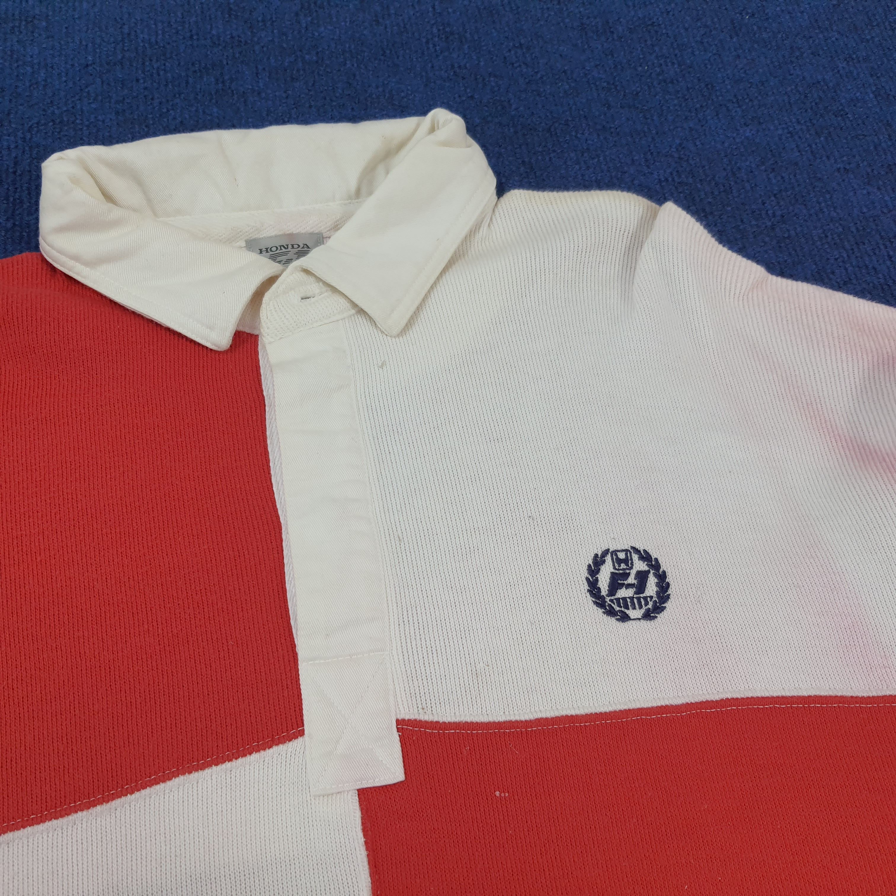 Honda × Japanese Brand × Vintage Vintage HONDA F-1 Collection Motorsports Polo Shirt Size US XL / EU 56 / 4 - 2 Thumbnail