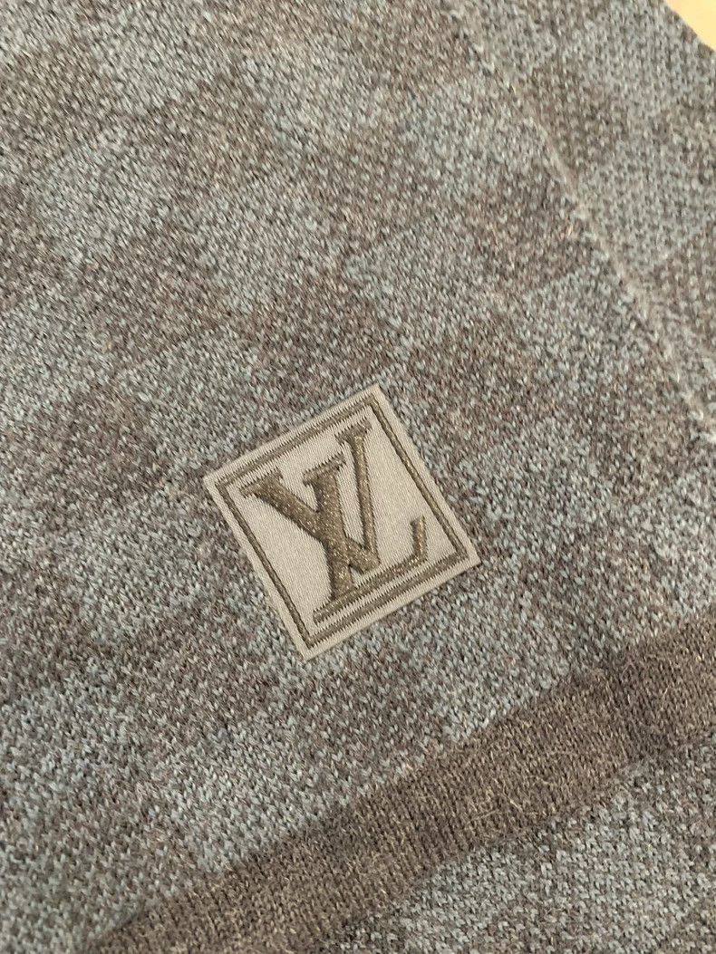 Louis Vuitton Louis Vuitton Blue Check Wool Scarf- Size ONE SIZE - 6 Thumbnail