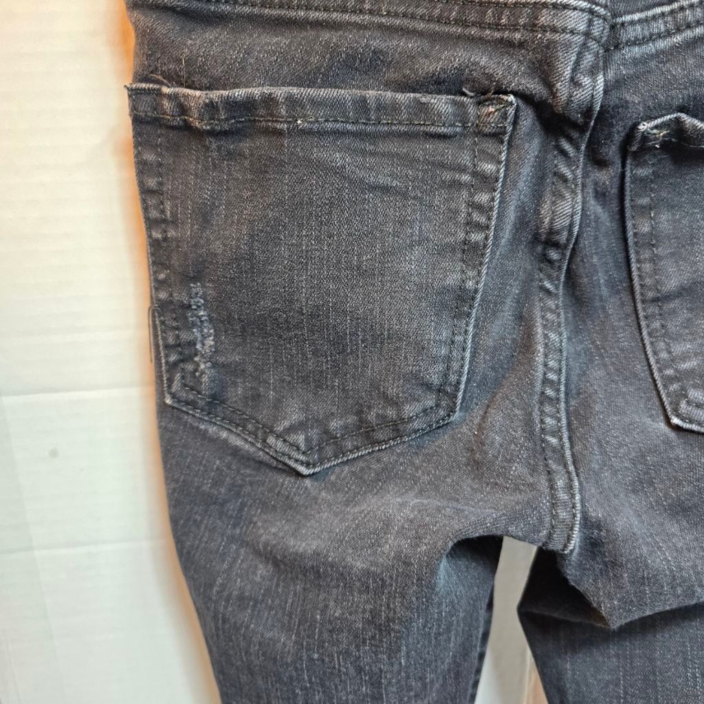 Aeropostale Women's Aeropostale Black Distressed High Rise Jeggings 00 Size 24" / US 00 / IT 34 - 9 Thumbnail