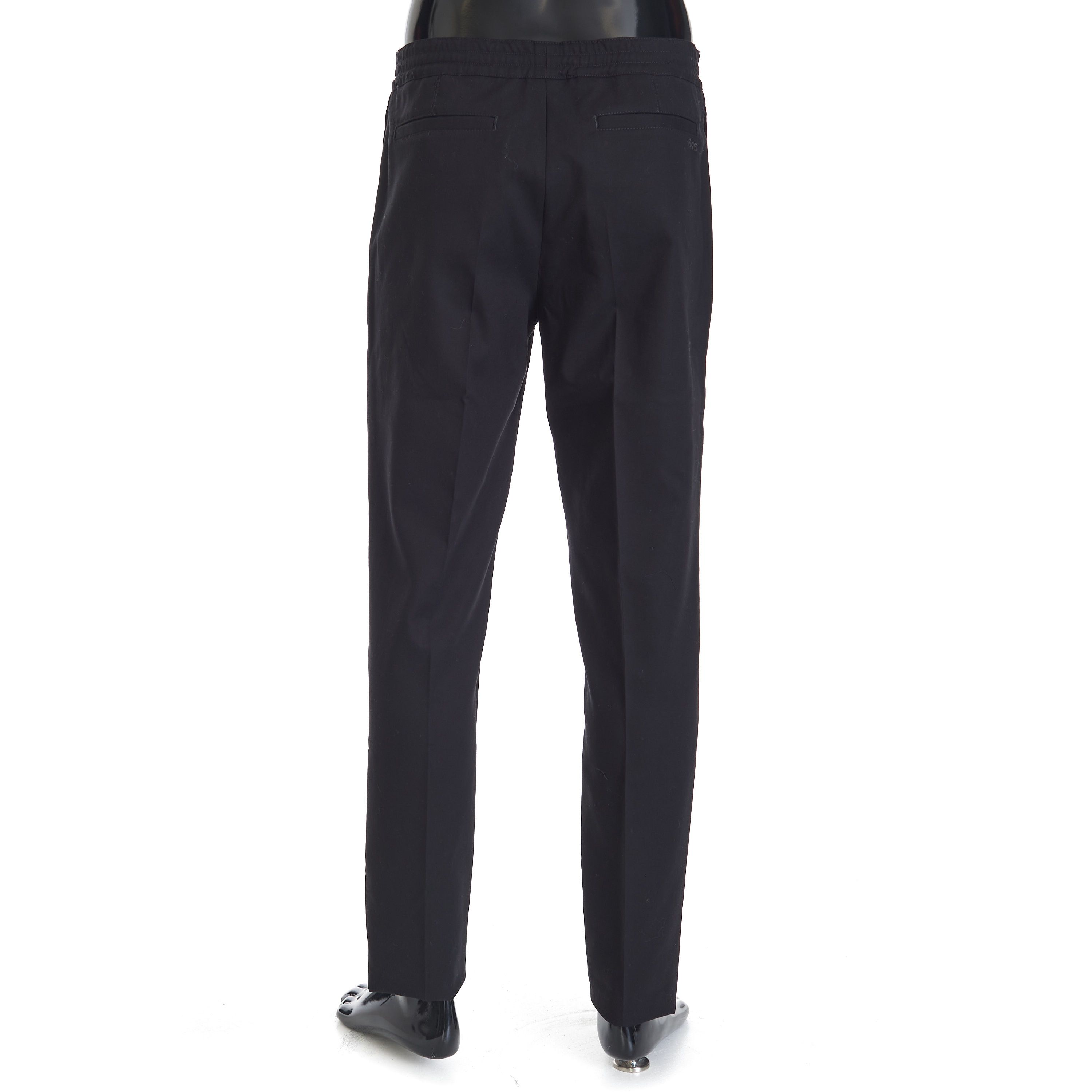 Berluti Drawstring Trousers In Black Cotton Size US 30 / EU 46 - 4 Thumbnail